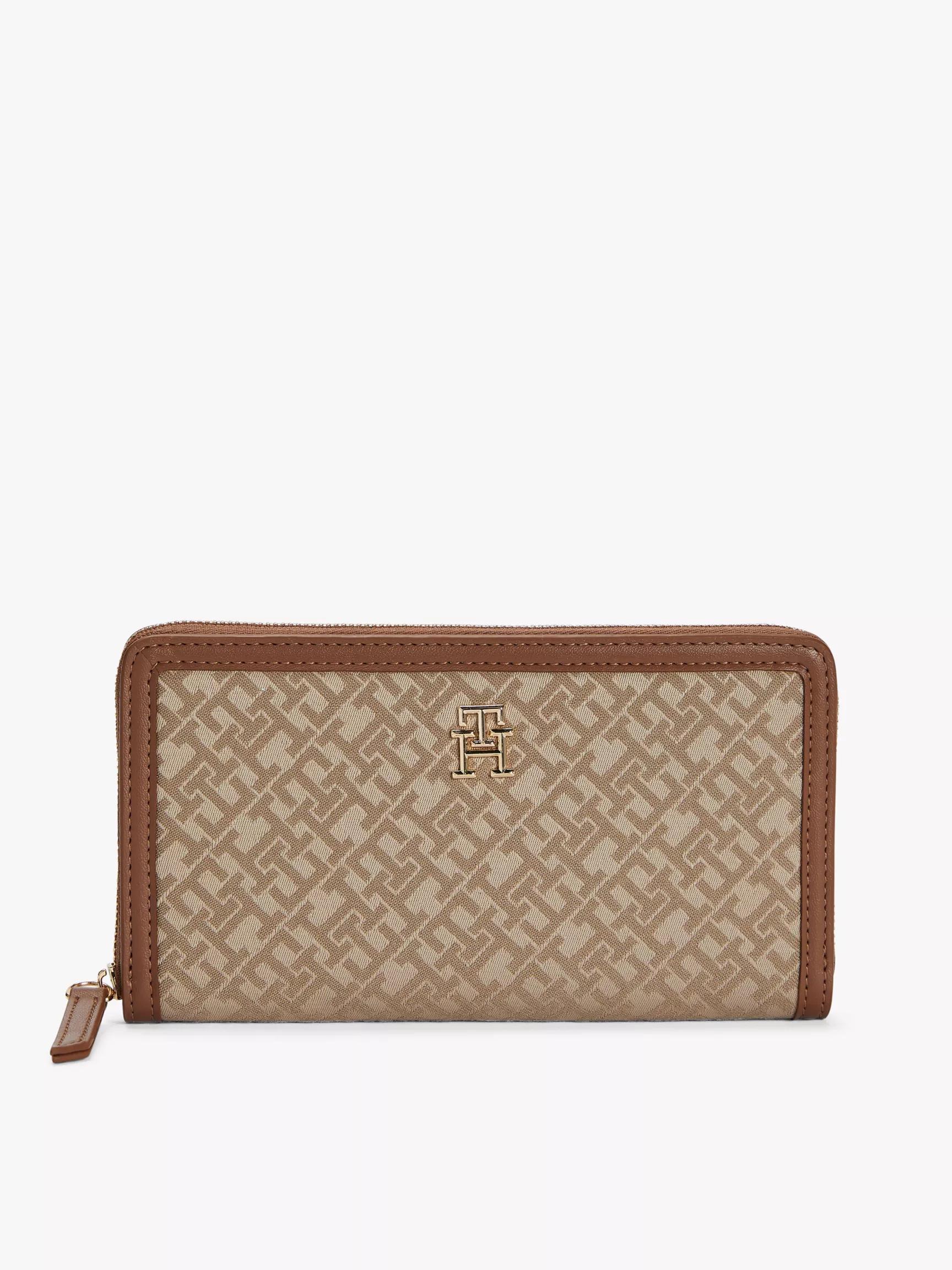 Monogram Jacquard Zip Wallet by TOMMY HILFIGER