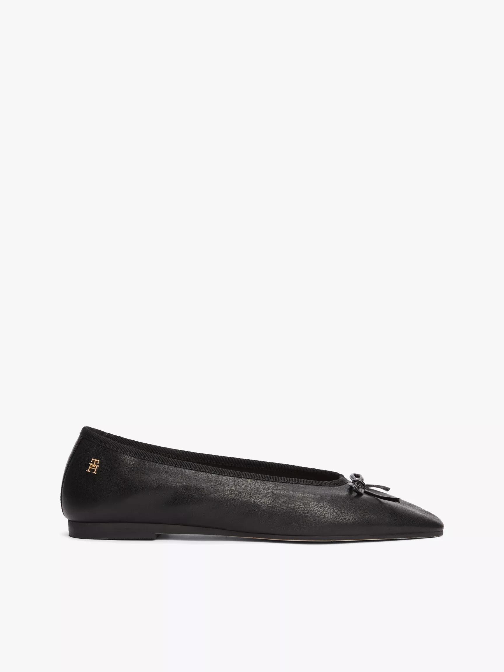 Monogram Leather Ballet Flat by TOMMY HILFIGER