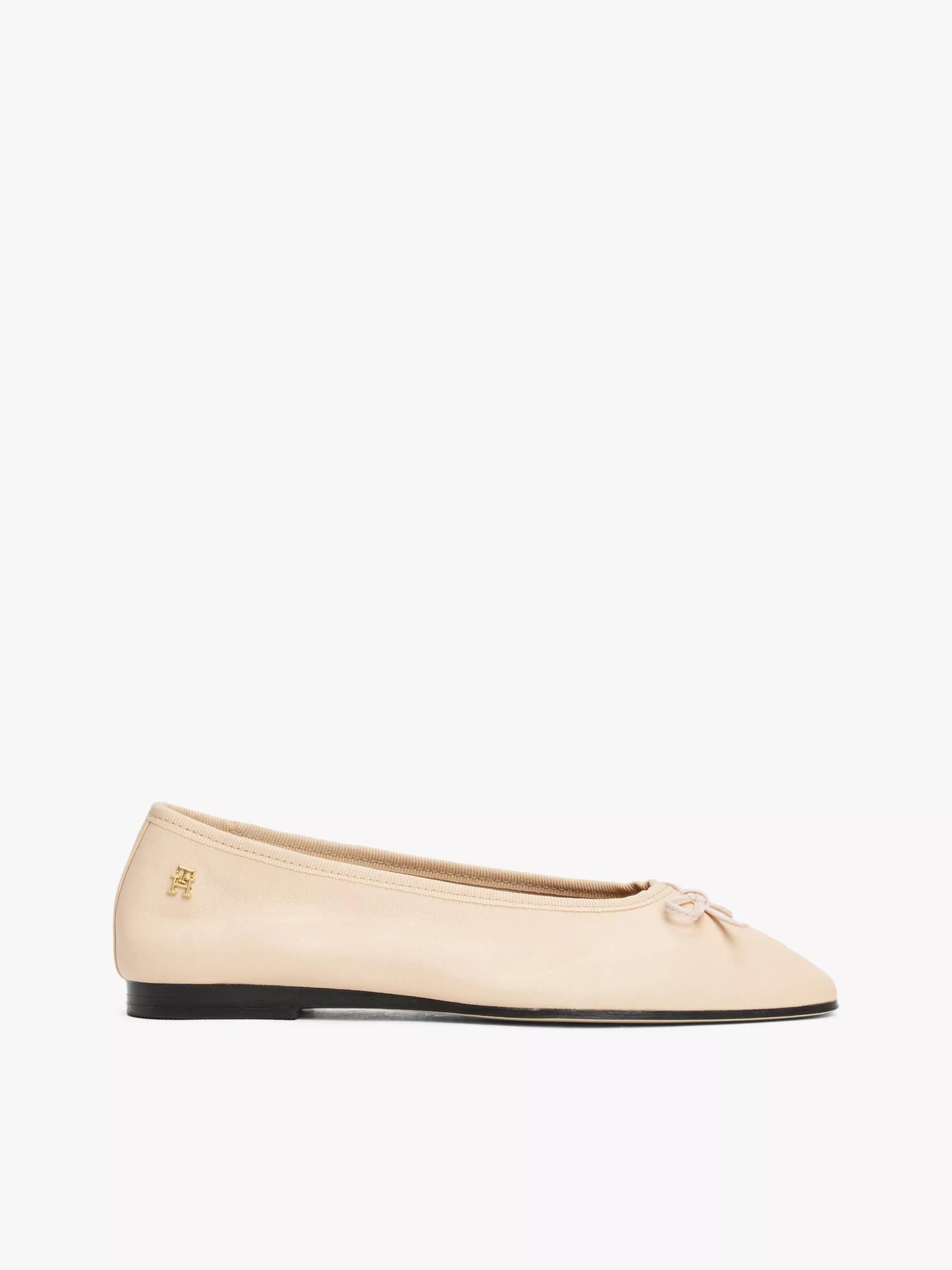 Monogram Leather Ballet Flat by TOMMY HILFIGER