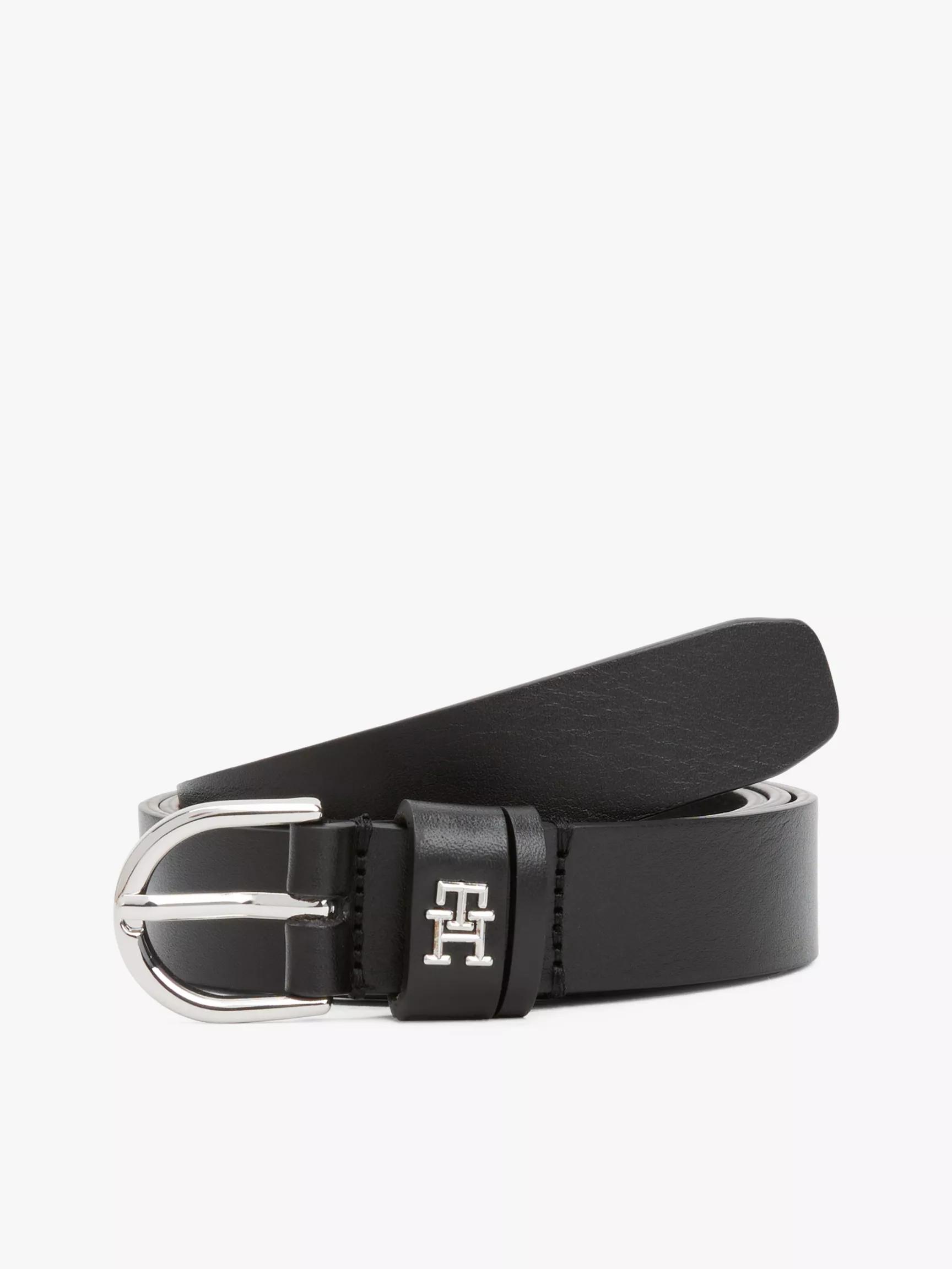Monogram Leather Belt by TOMMY HILFIGER