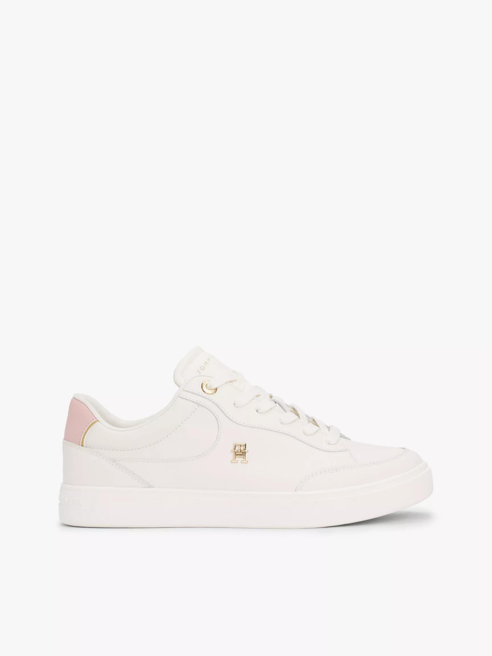Monogram Leather Court Sneaker by TOMMY HILFIGER