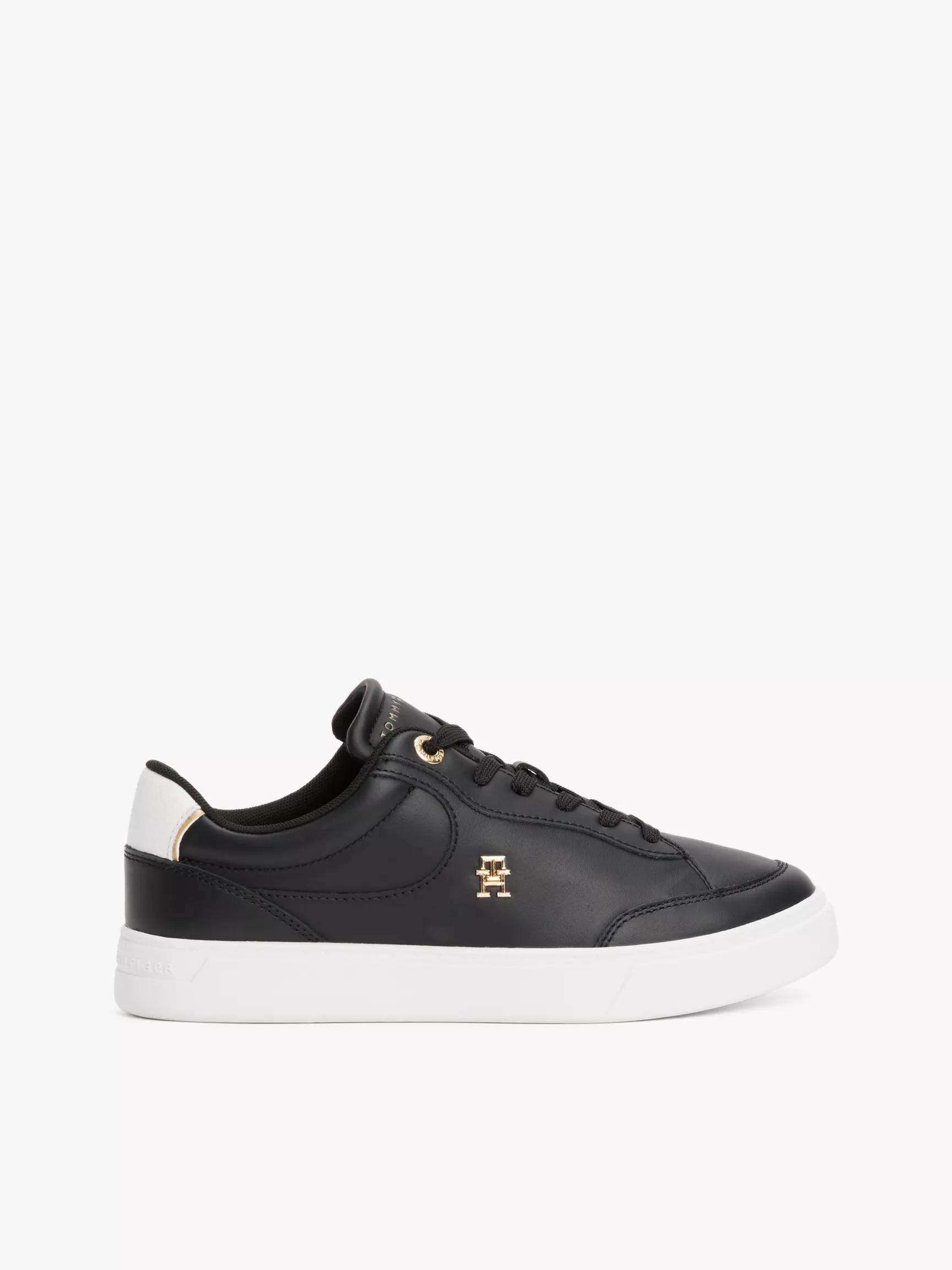Monogram Leather Court Sneaker by TOMMY HILFIGER