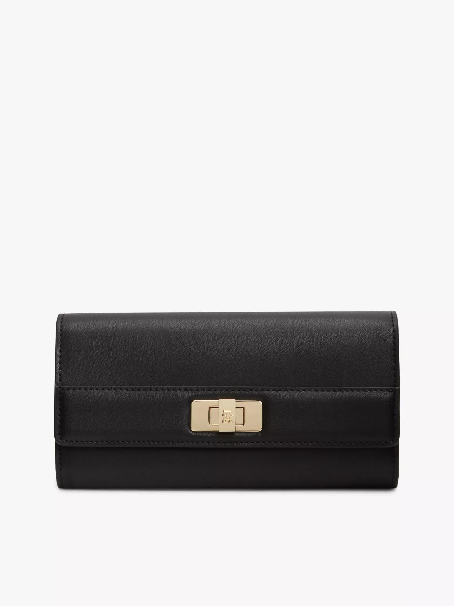Monogram Turnlock Large Flap Wallet by TOMMY HILFIGER
