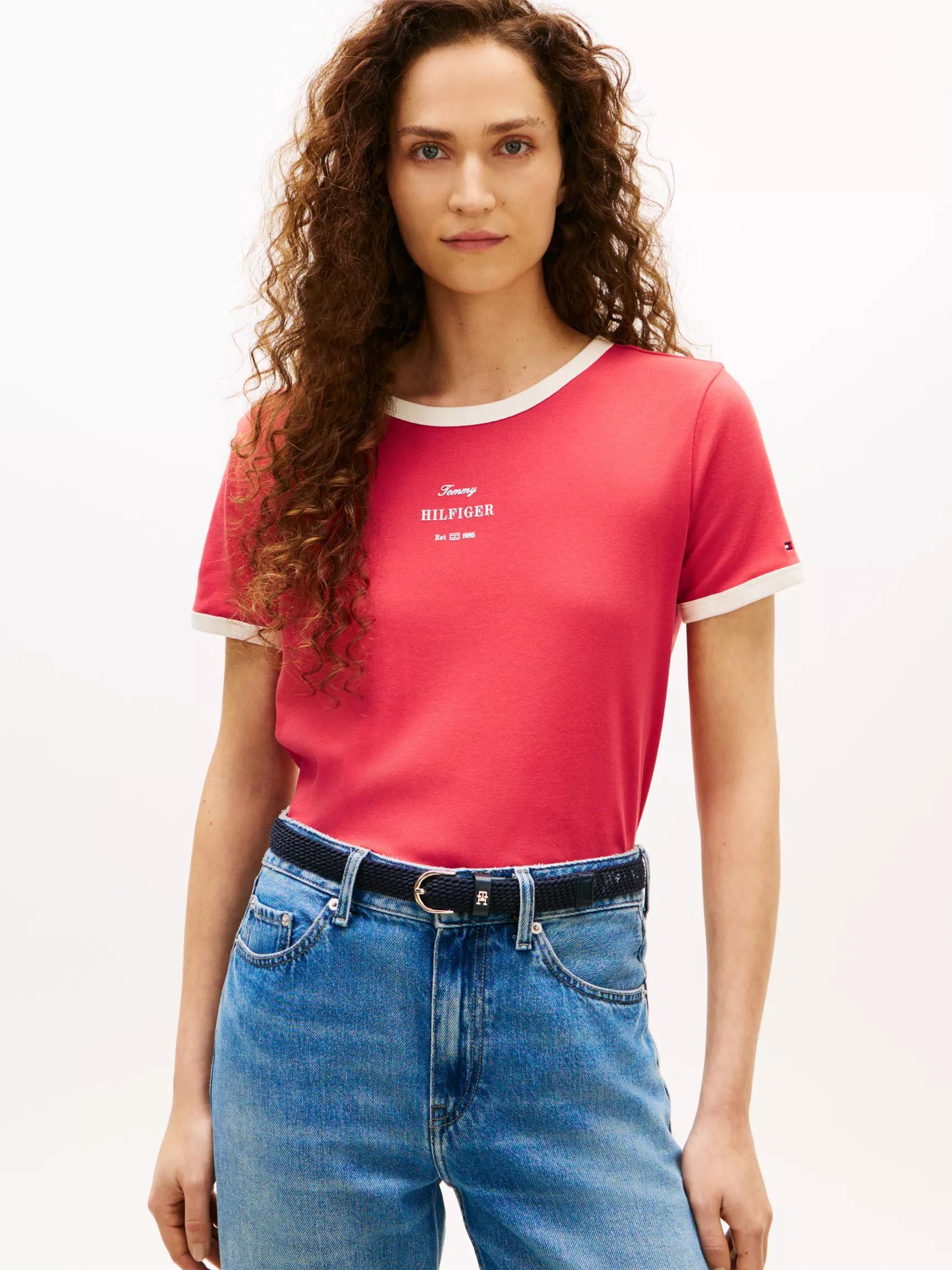 Monotype Logo Ringer T-Shirt by TOMMY HILFIGER