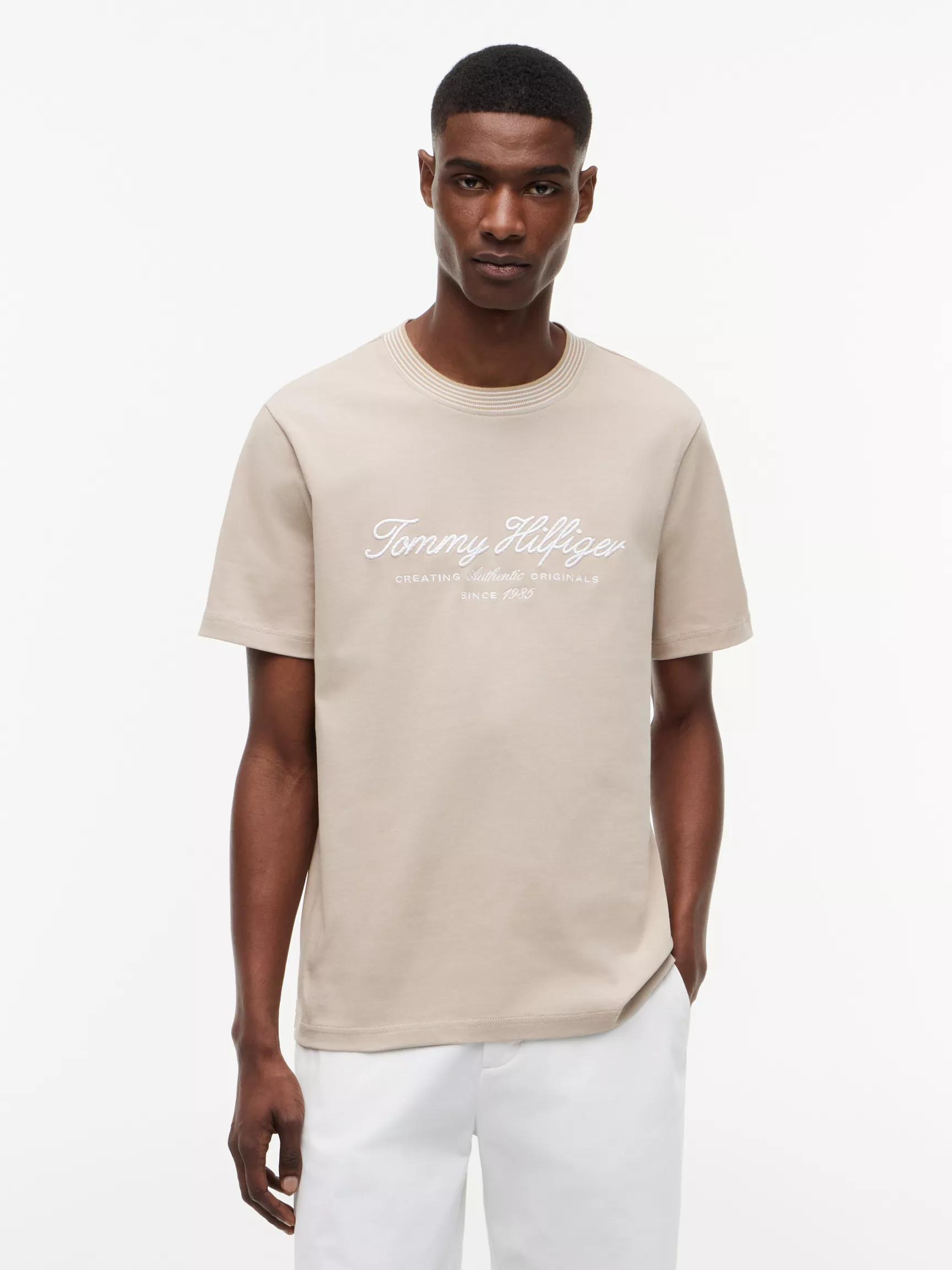 Nautical Script Logo Striped T-Shirt by TOMMY HILFIGER