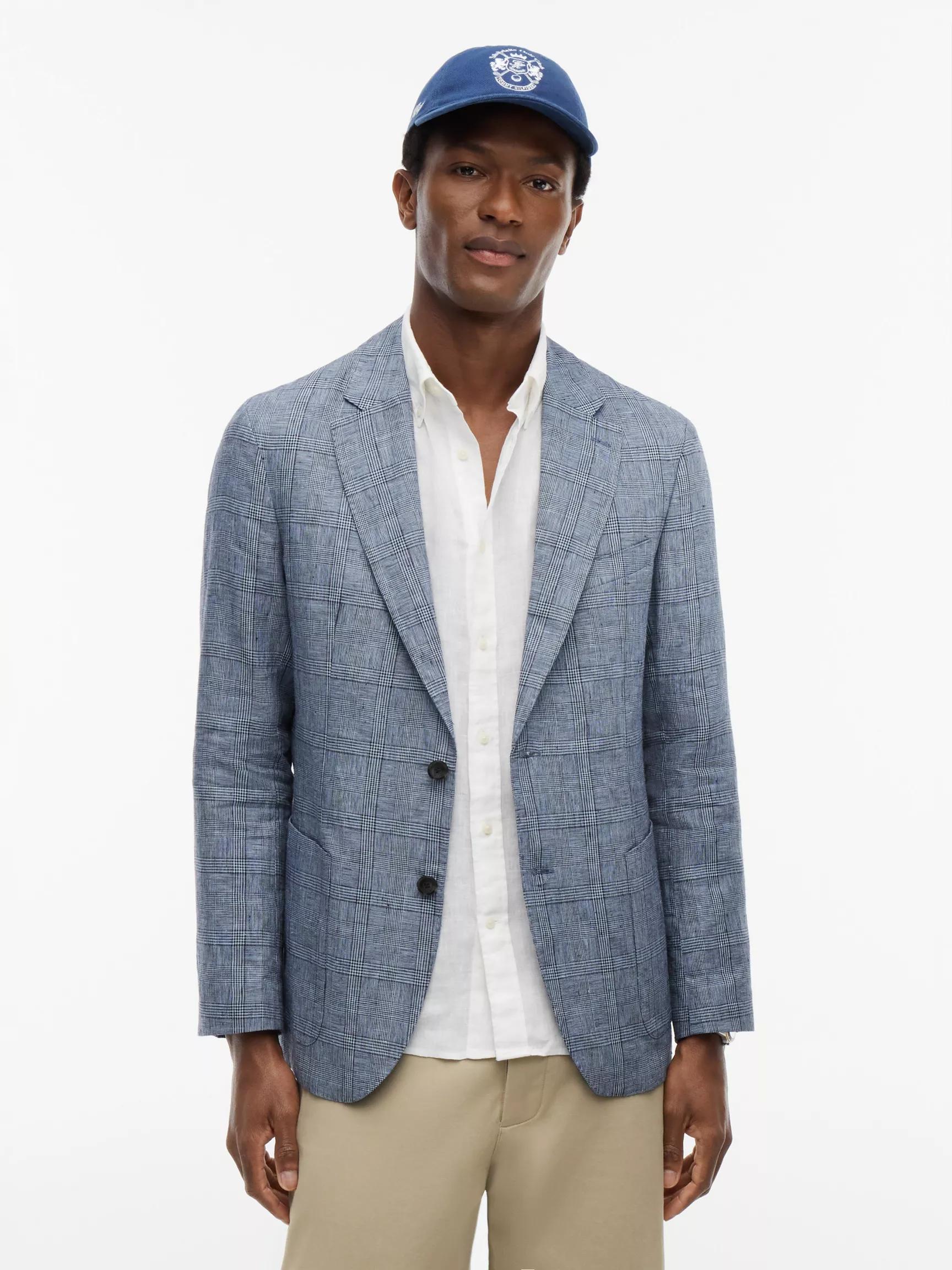 New York Label Regular Fit Linen Blazer by TOMMY HILFIGER
