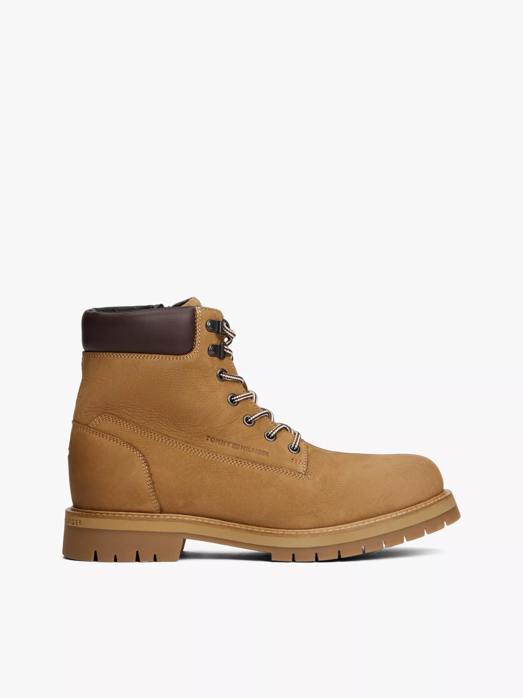 Nubuck Leather Outdoor Lace-Up Boot by TOMMY HILFIGER