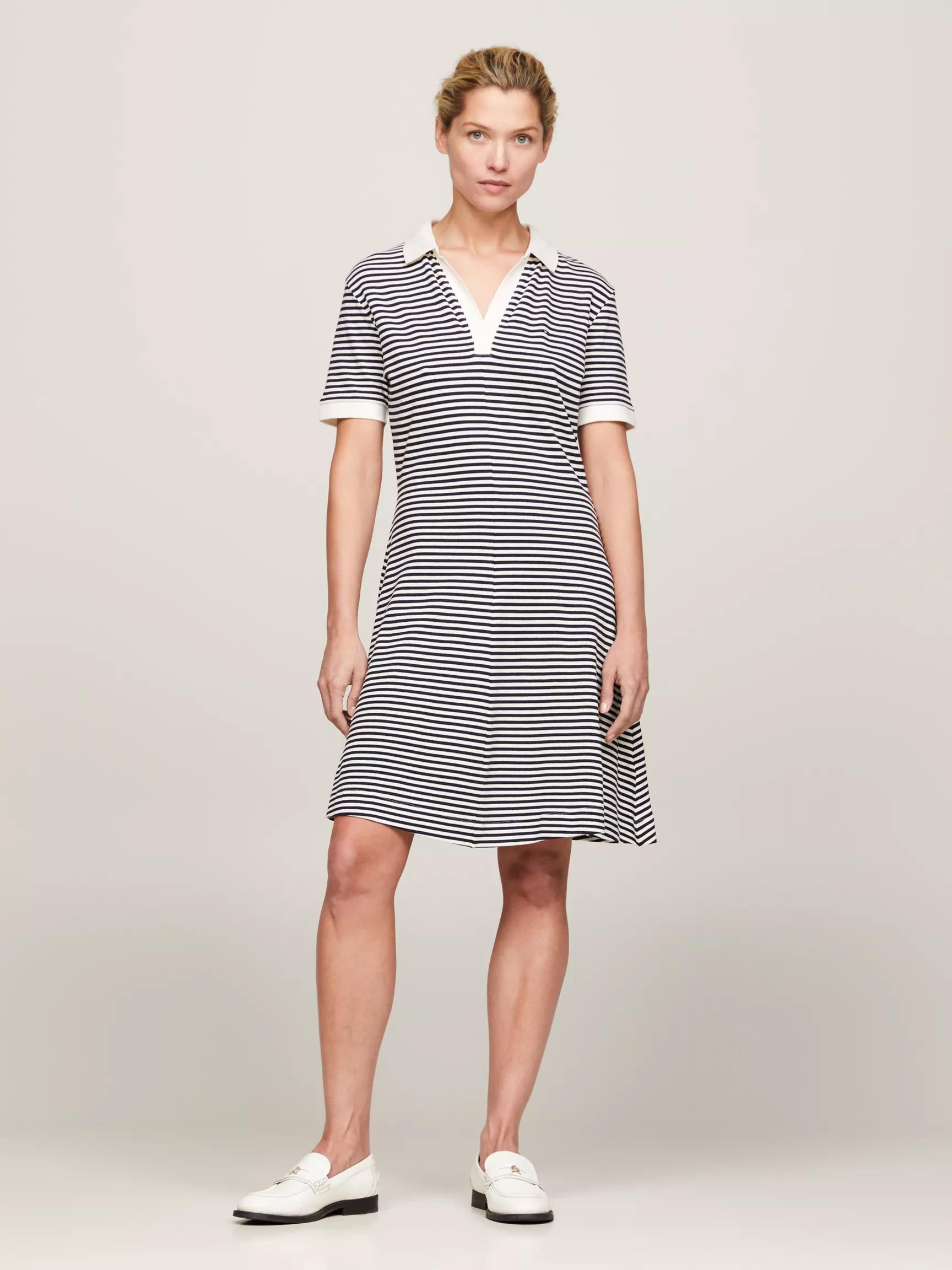 Open Placket Stripe Polo Dress by TOMMY HILFIGER