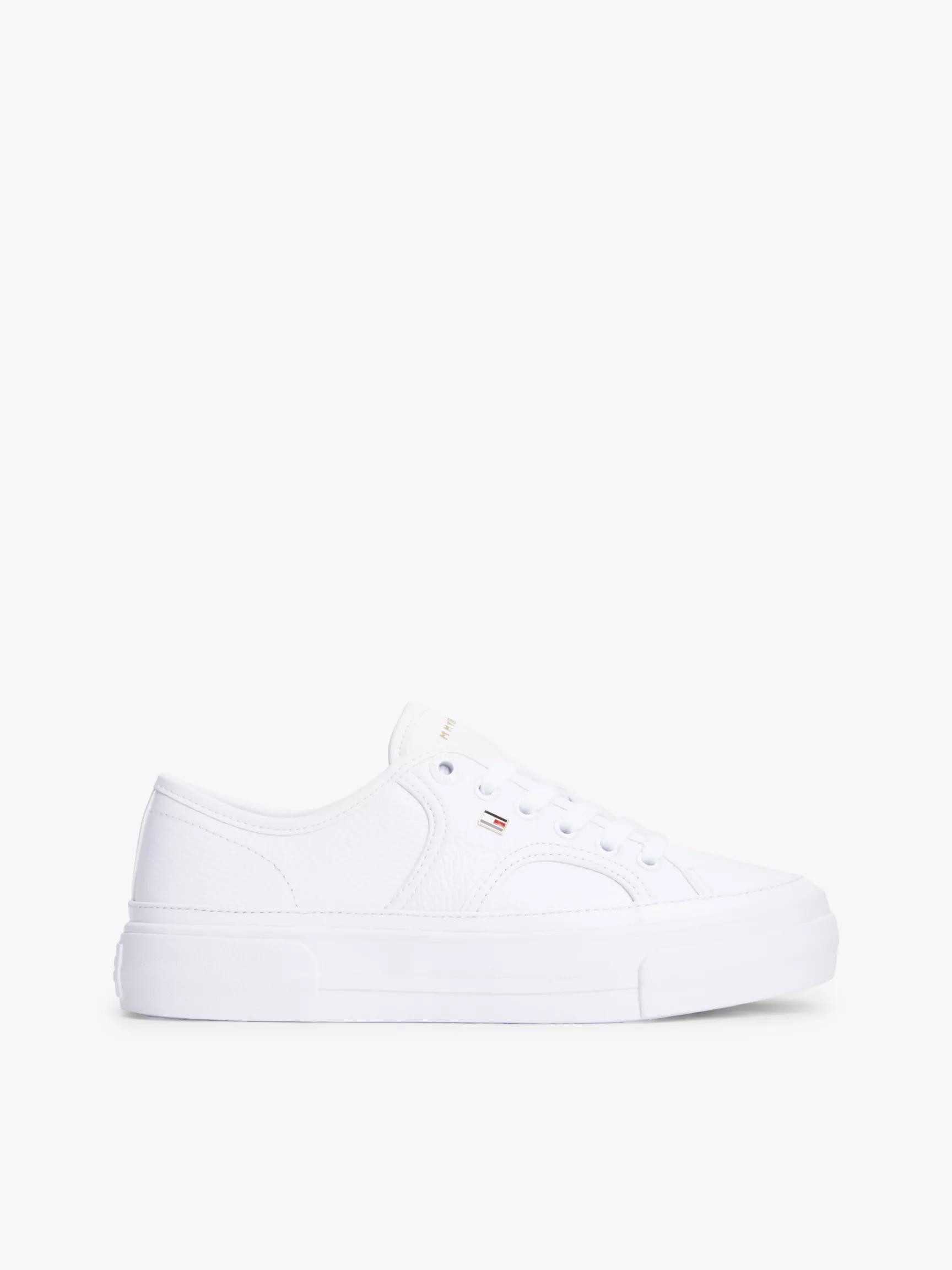 Pebbled Leather Platform Sneaker by TOMMY HILFIGER