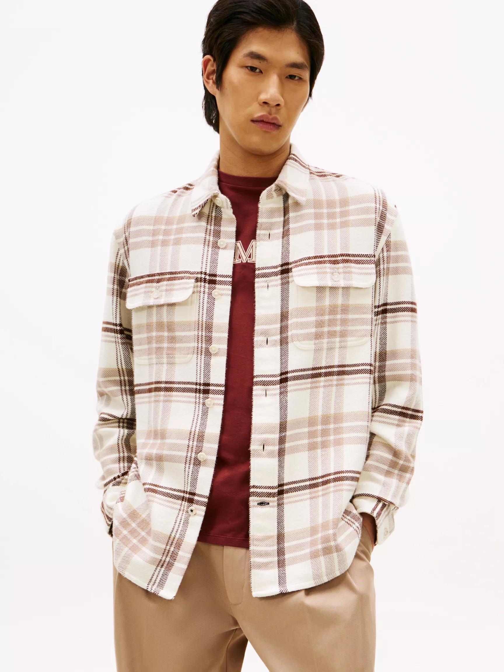 Plaid Brushed Heavyweight Flannel Shirt by TOMMY HILFIGER