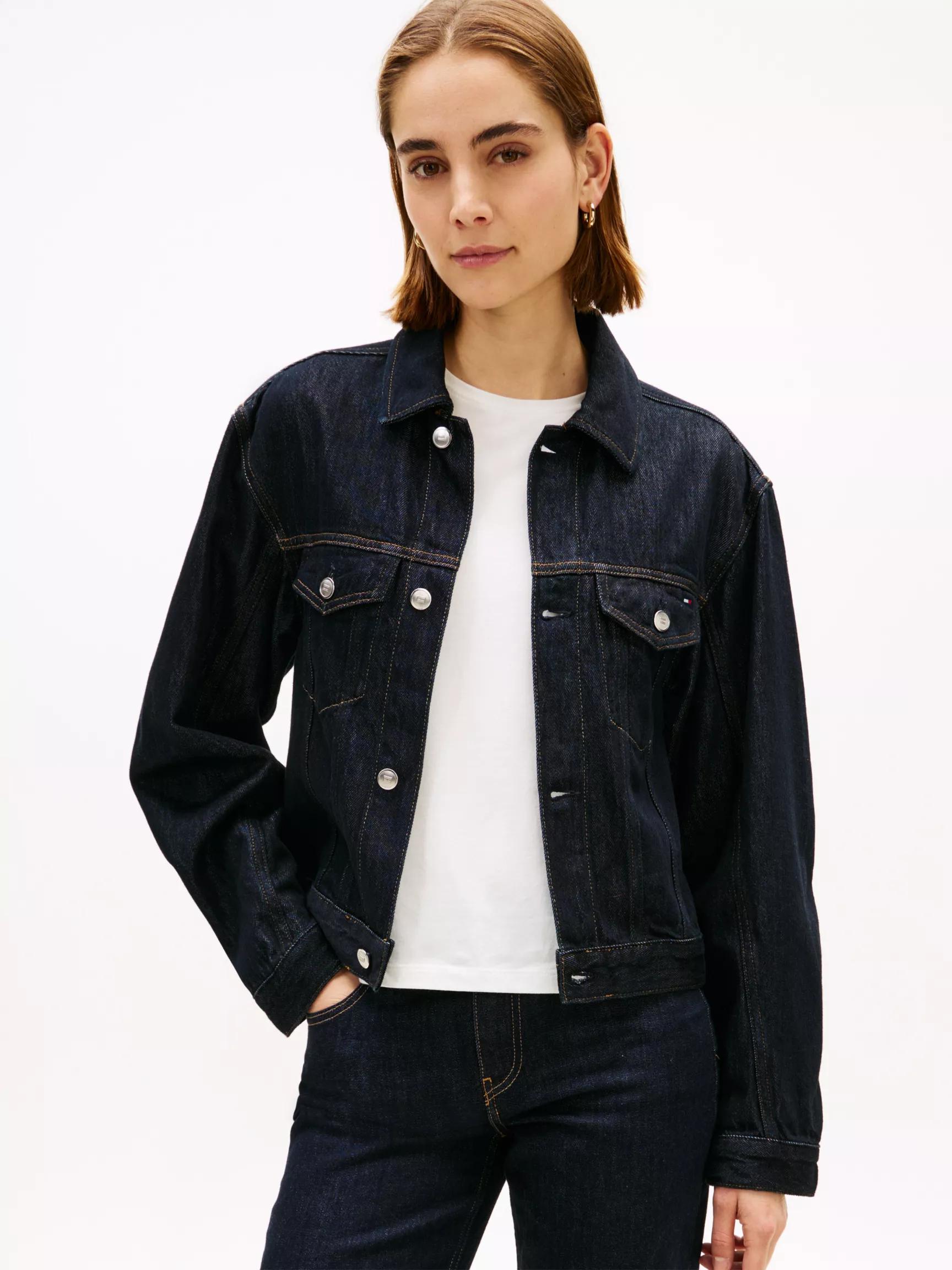 Pleated Denim Jacket by TOMMY HILFIGER