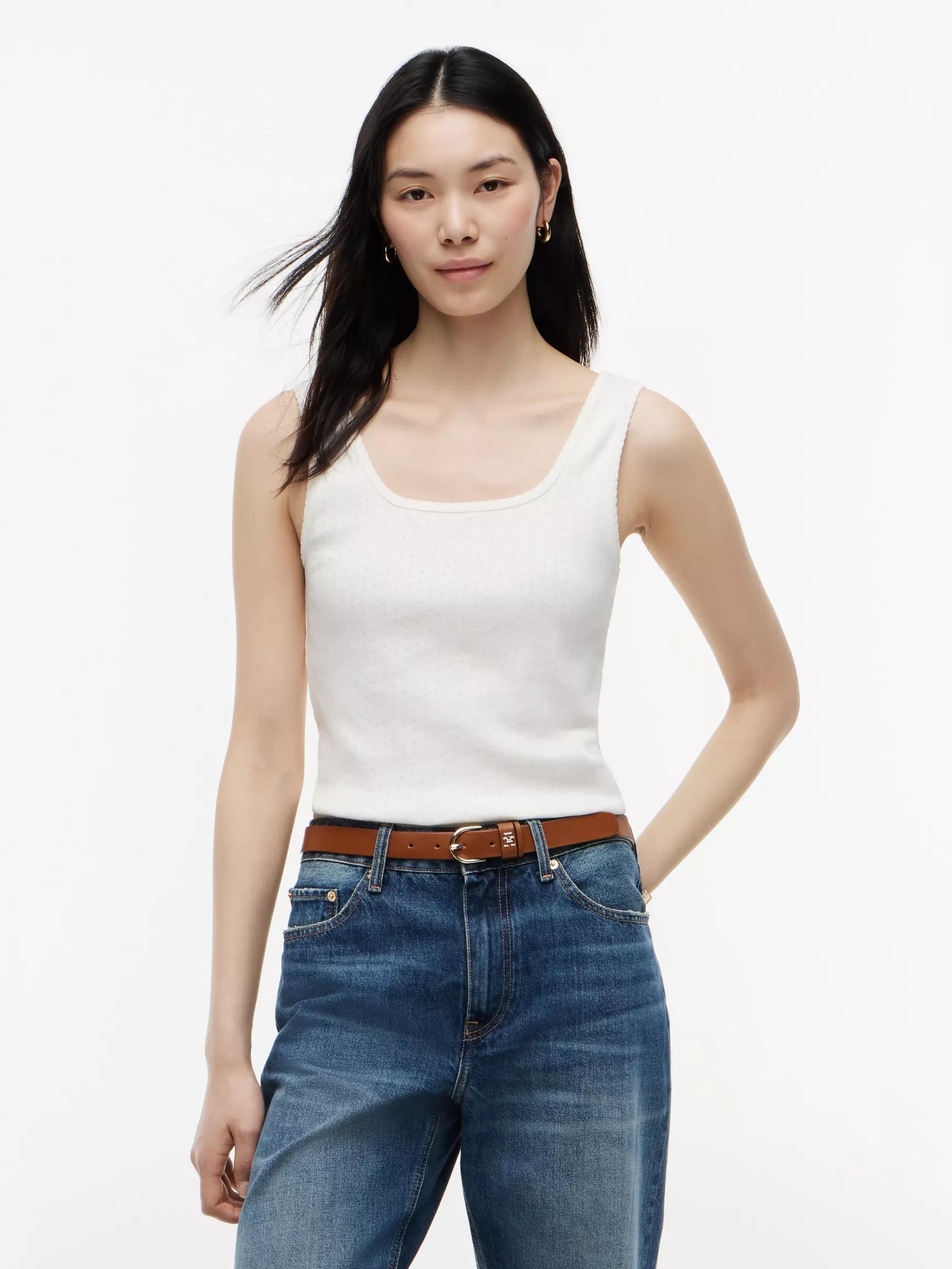 Pointelle Tank Top by TOMMY HILFIGER