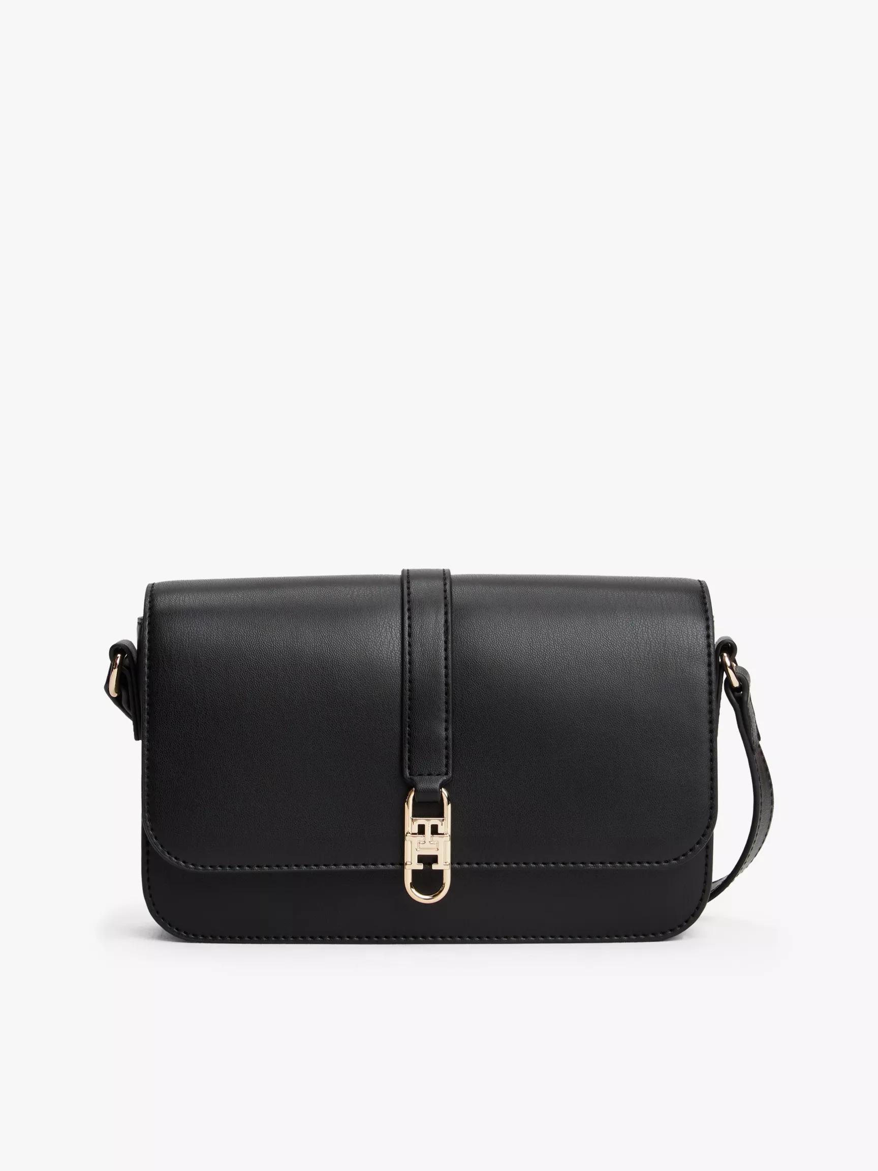 Polished Monogram Flap Crossbody Bag by TOMMY HILFIGER