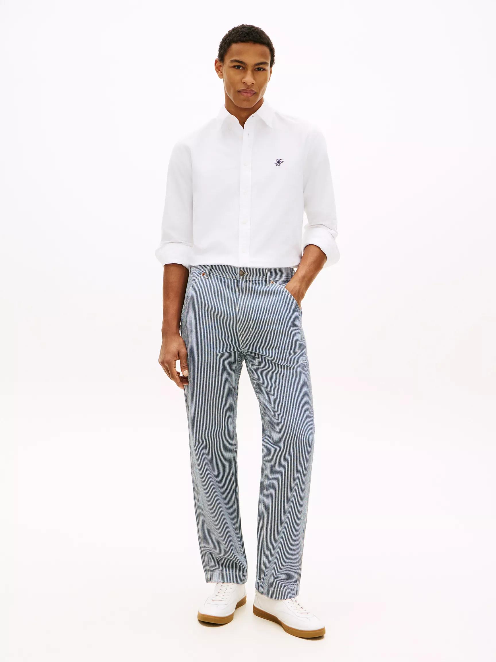 Railroad Stripe Loose Straight Jean by TOMMY HILFIGER