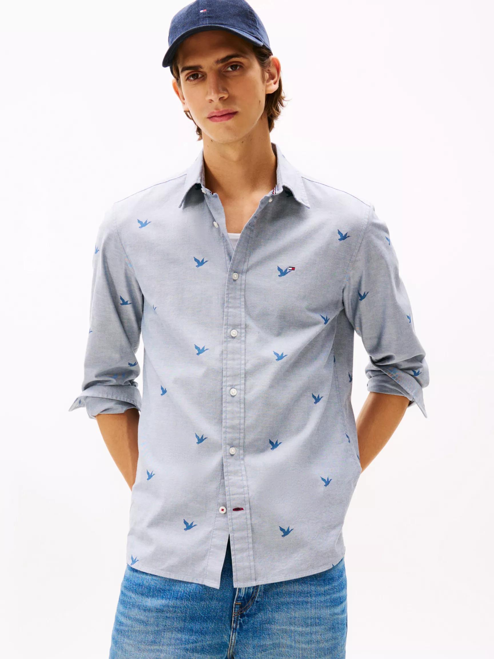 Regular Fit Allover Print Oxford Shirt by TOMMY HILFIGER
