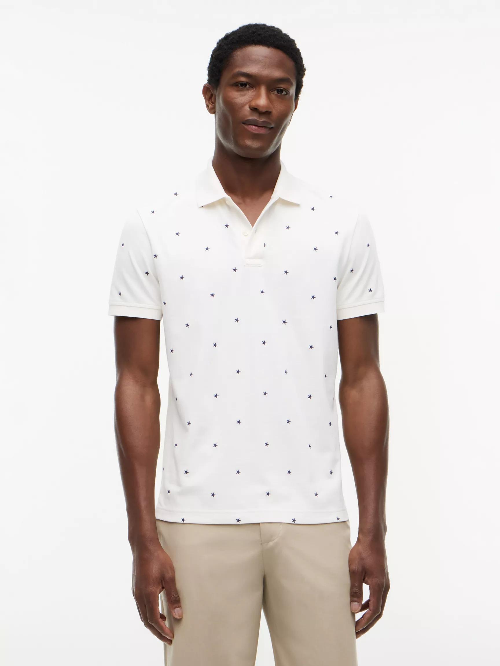 Regular Fit Allover Star Print Polo by TOMMY HILFIGER