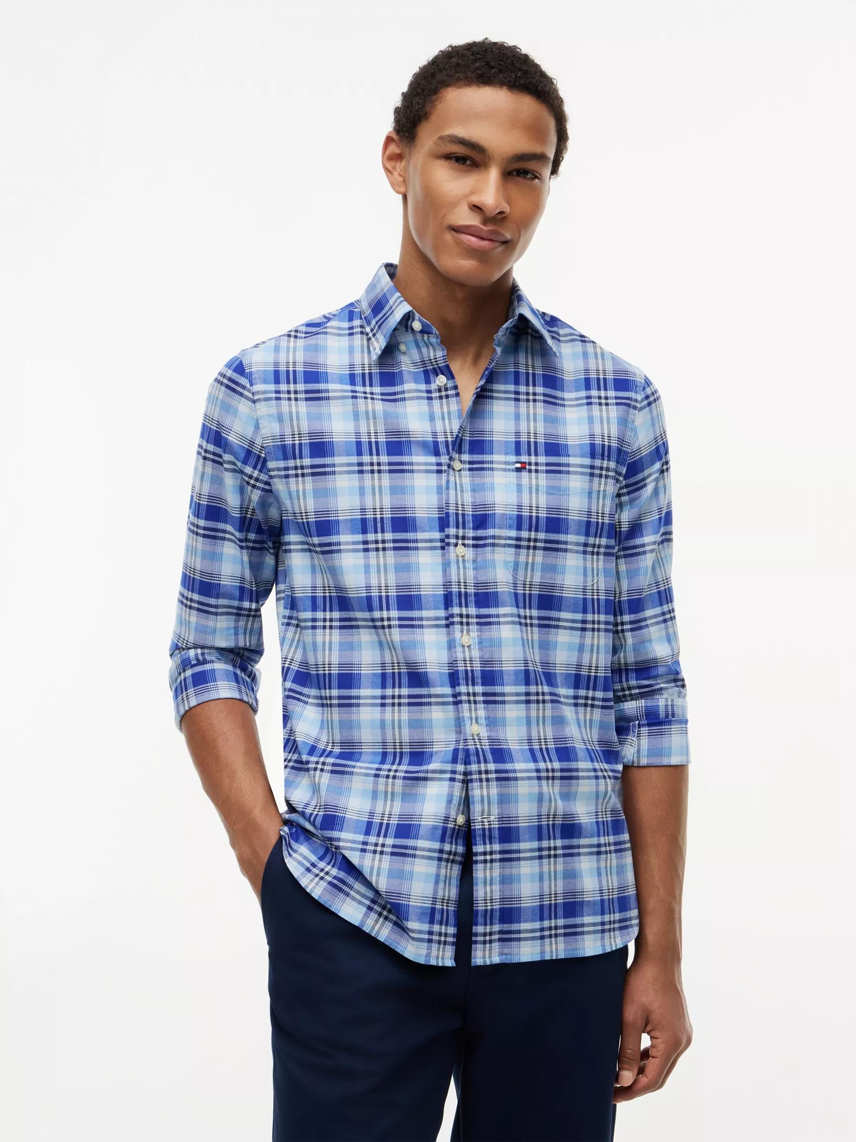 Regular Fit Check Oxford Shirt by TOMMY HILFIGER