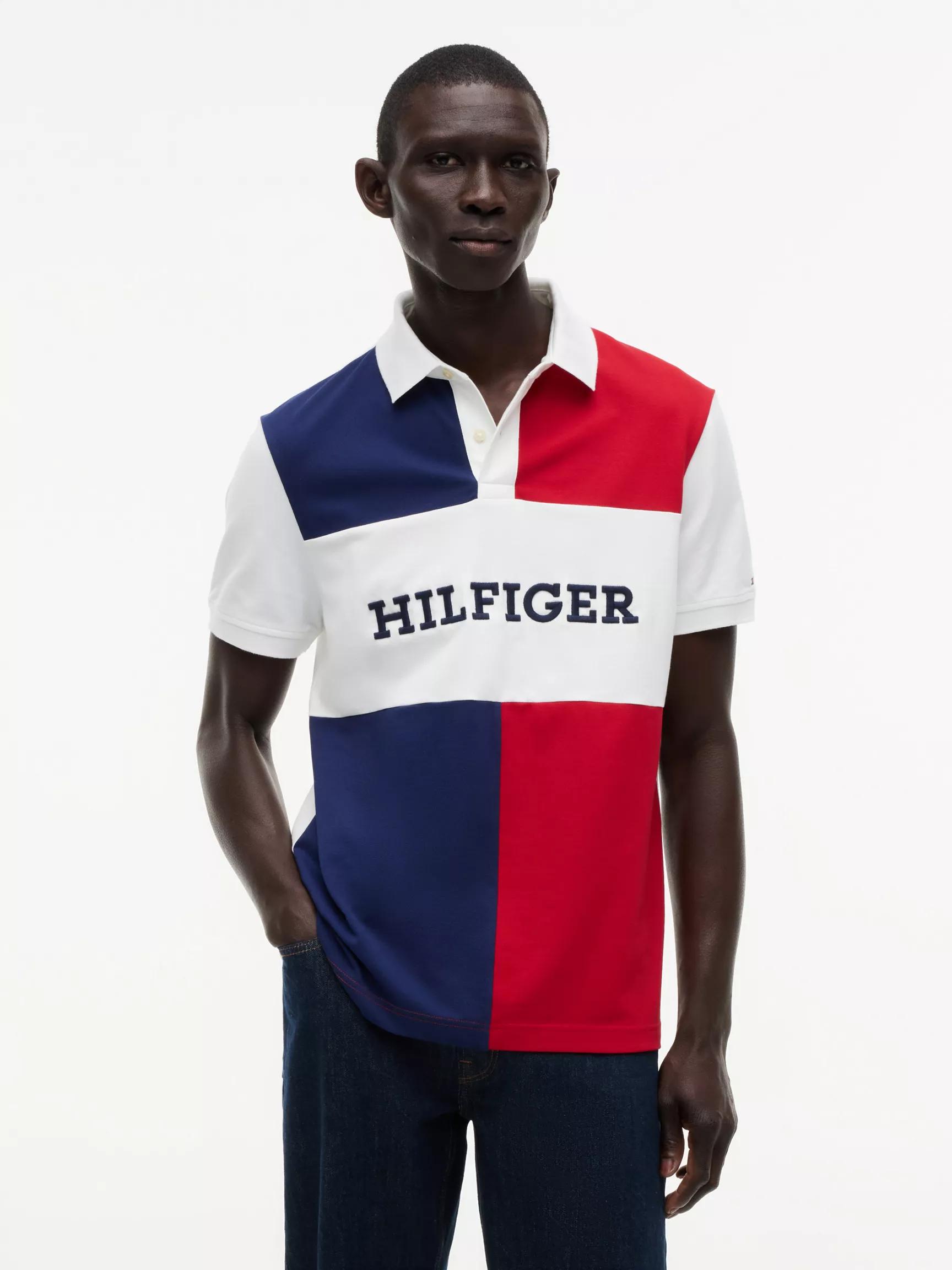 Regular Fit Colorblock Polo by TOMMY HILFIGER