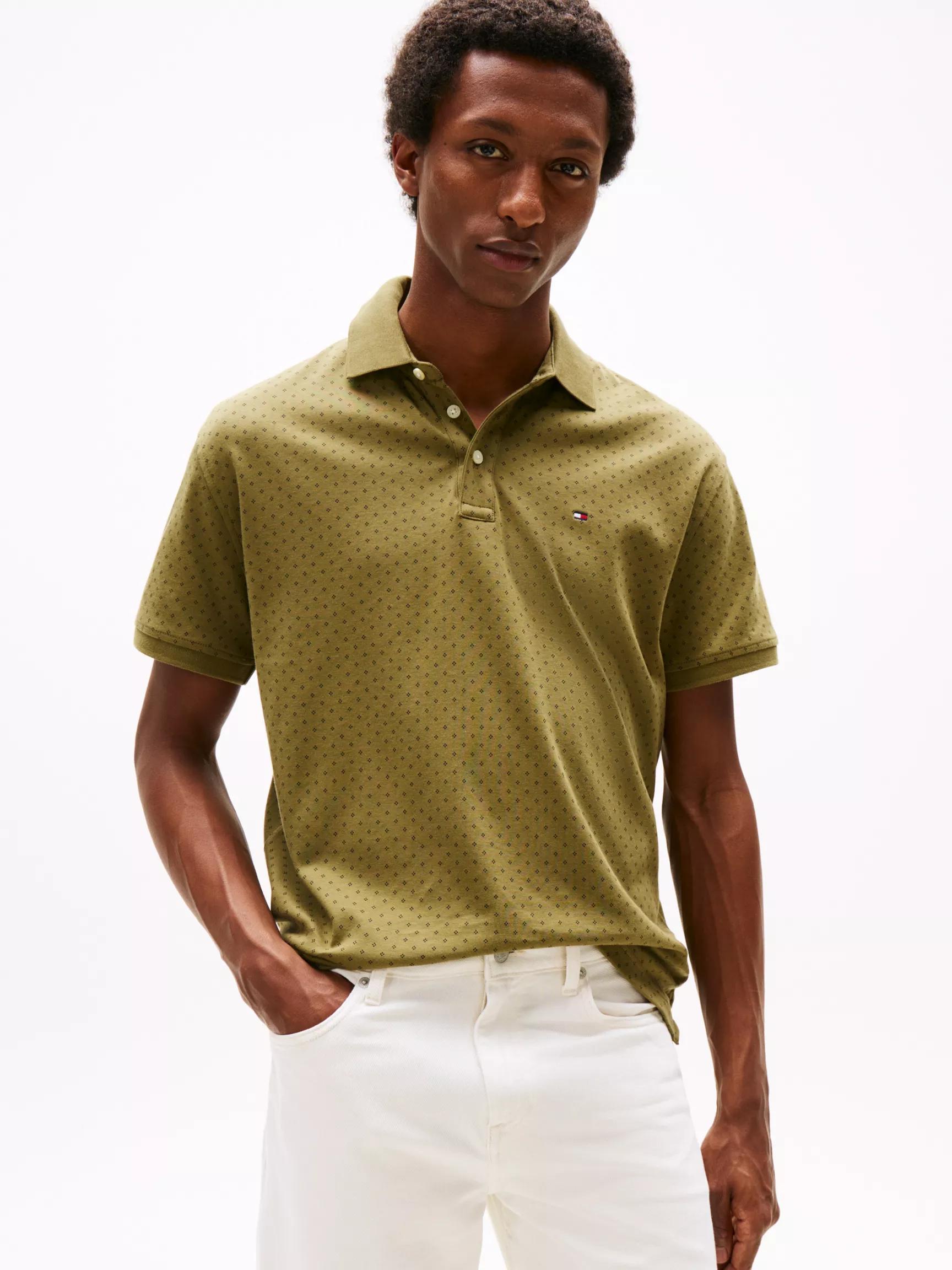 Regular Fit Dot Interlock Polo by TOMMY HILFIGER