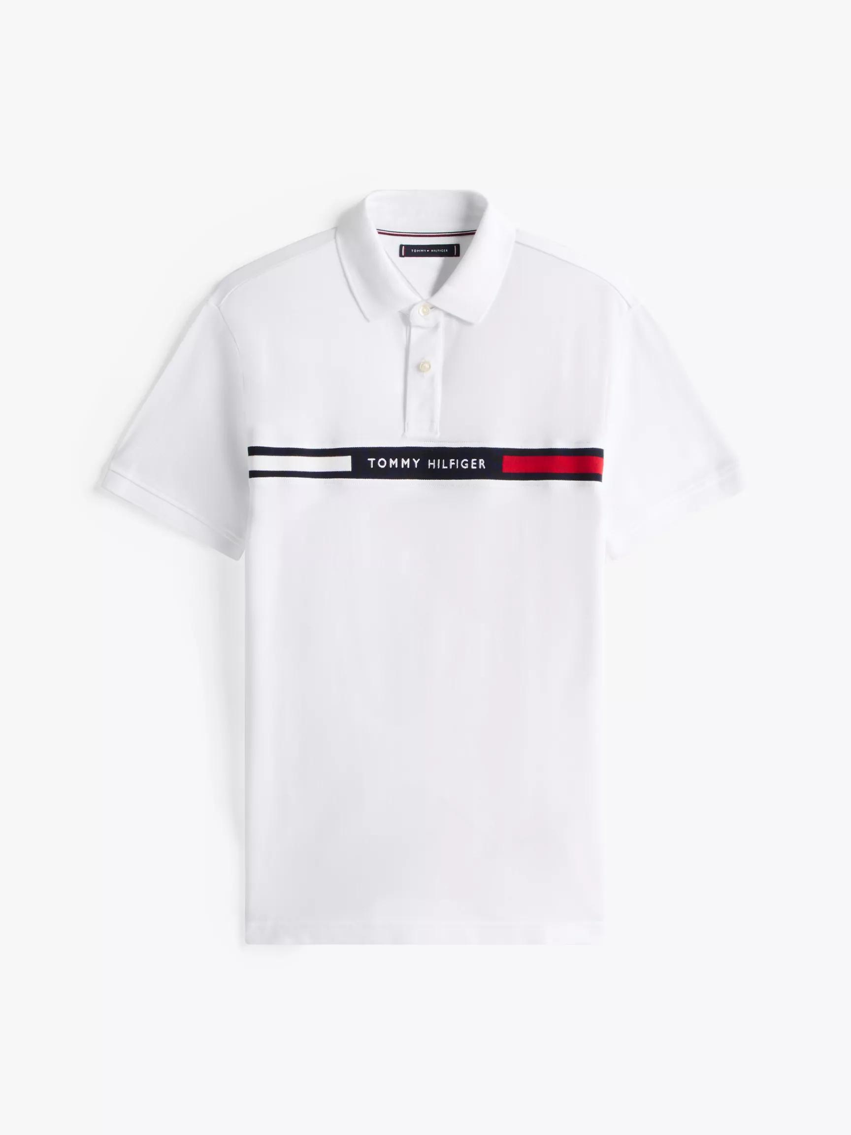 Regular Fit Flag Logo Stretch Polo by TOMMY HILFIGER