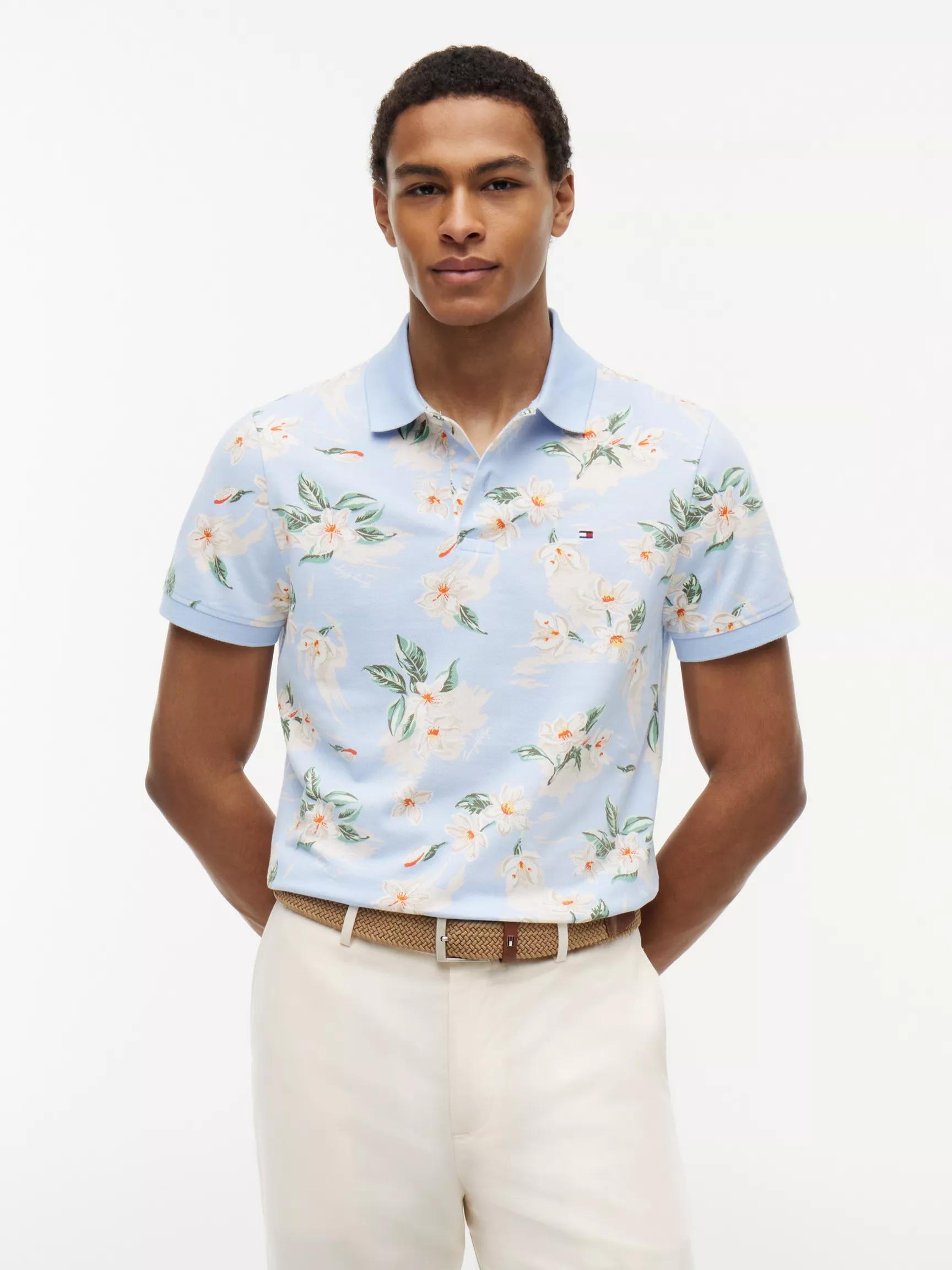 Regular Fit Floral Print Polo by TOMMY HILFIGER