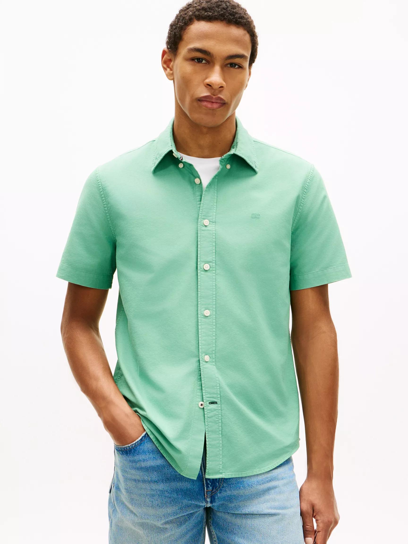 Regular Fit Garment-Dyed Oxford Shirt by TOMMY HILFIGER