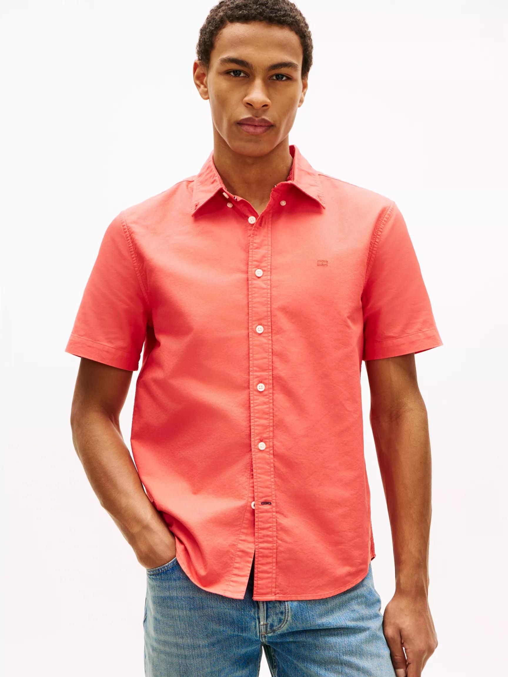 Regular Fit Garment-Dyed Oxford Shirt by TOMMY HILFIGER