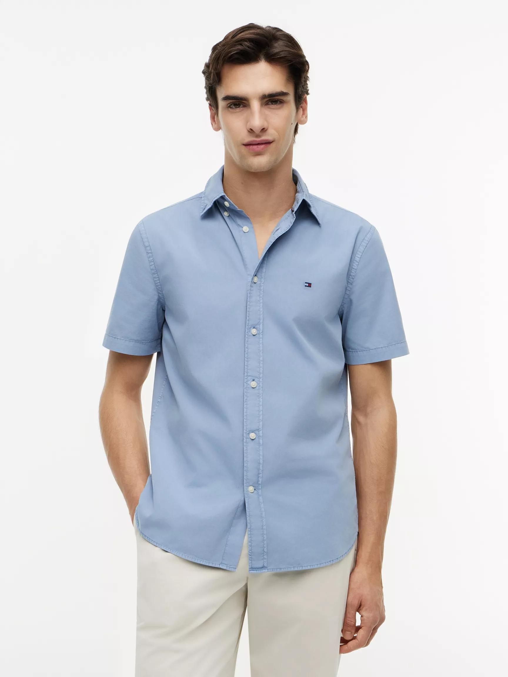 Regular Fit Garment-Dyed Shirt by TOMMY HILFIGER