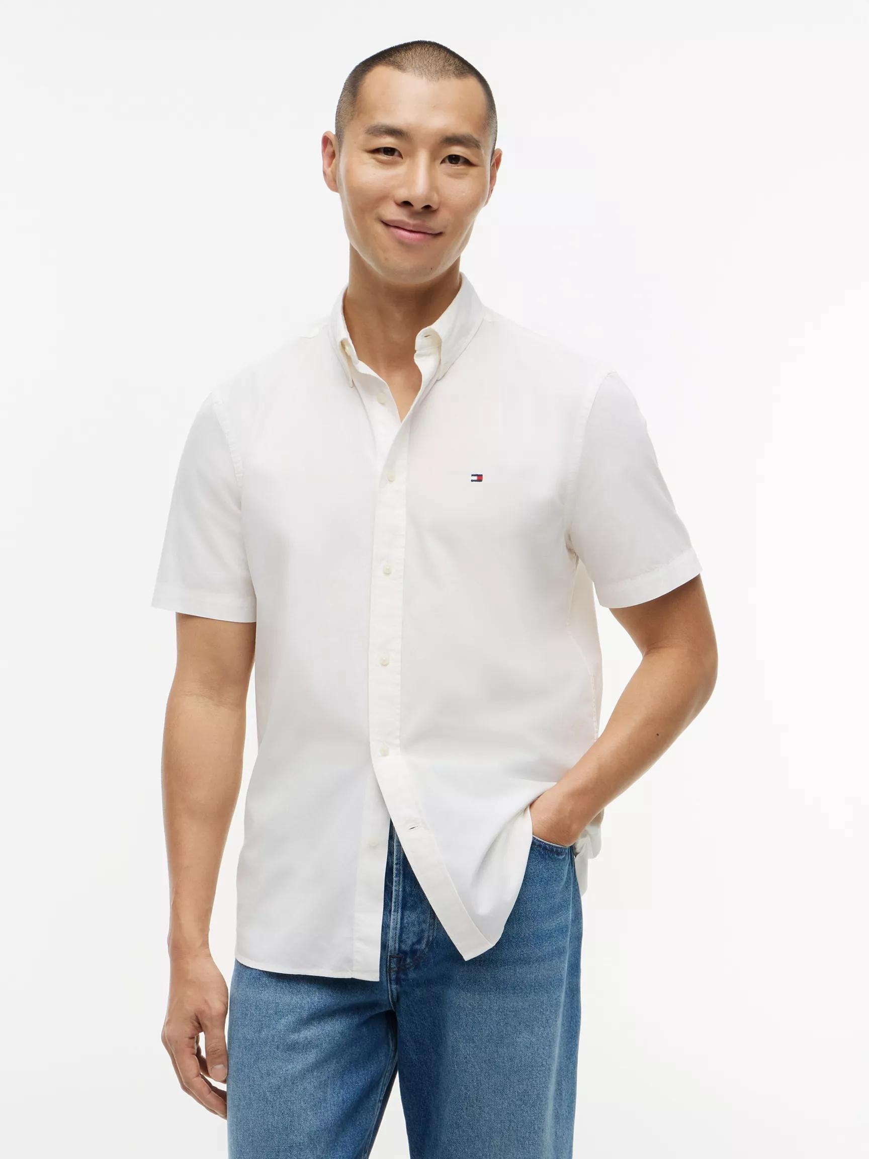 Regular Fit Garment-Dyed Shirt by TOMMY HILFIGER