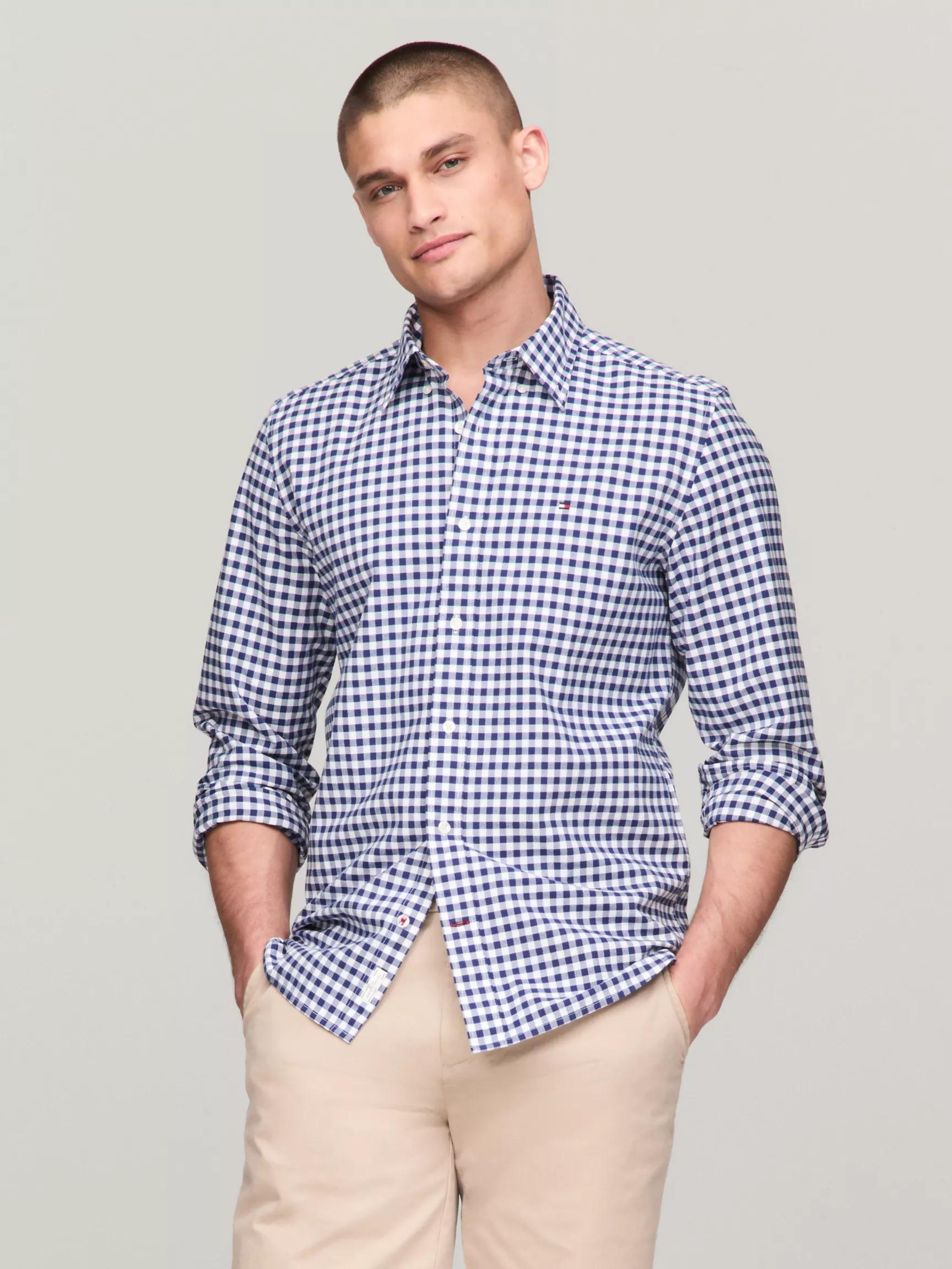 Regular Fit Gingham Oxford Shirt by TOMMY HILFIGER