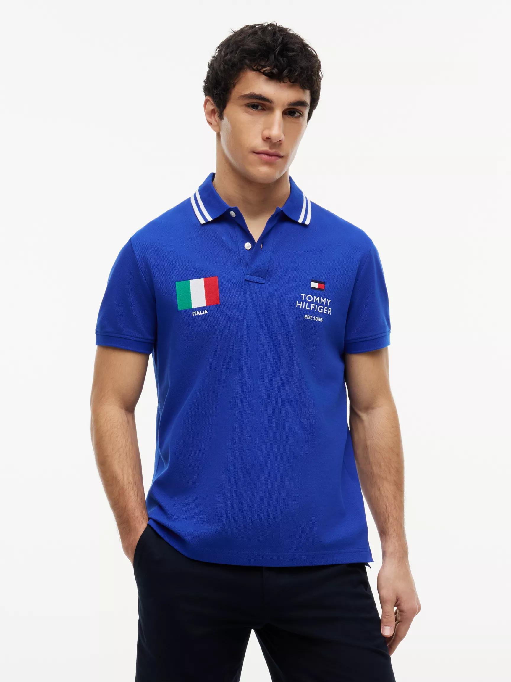 Regular Fit Italy Soccer Polo by TOMMY HILFIGER