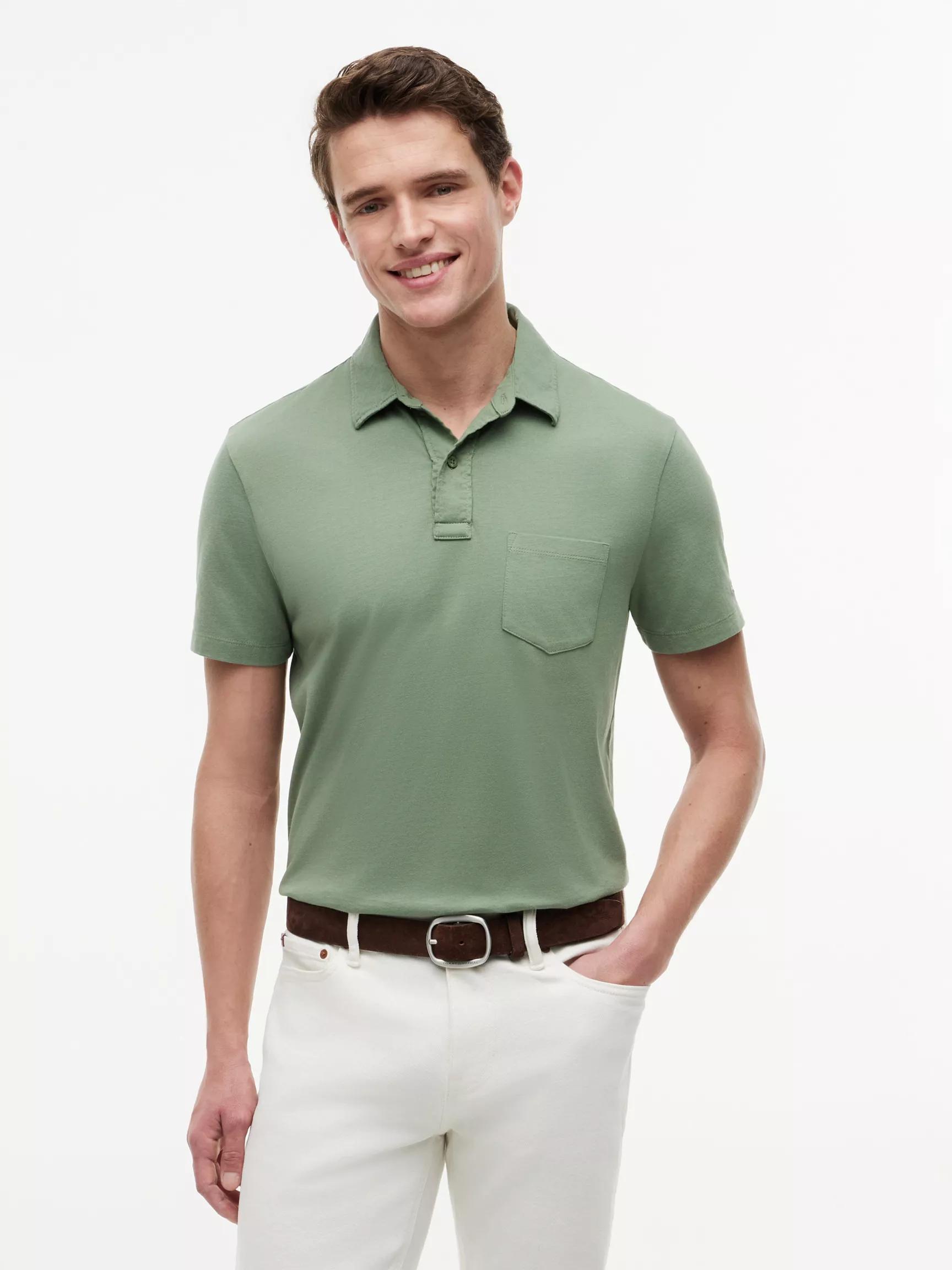 Regular Fit Jersey Pocket Polo by TOMMY HILFIGER