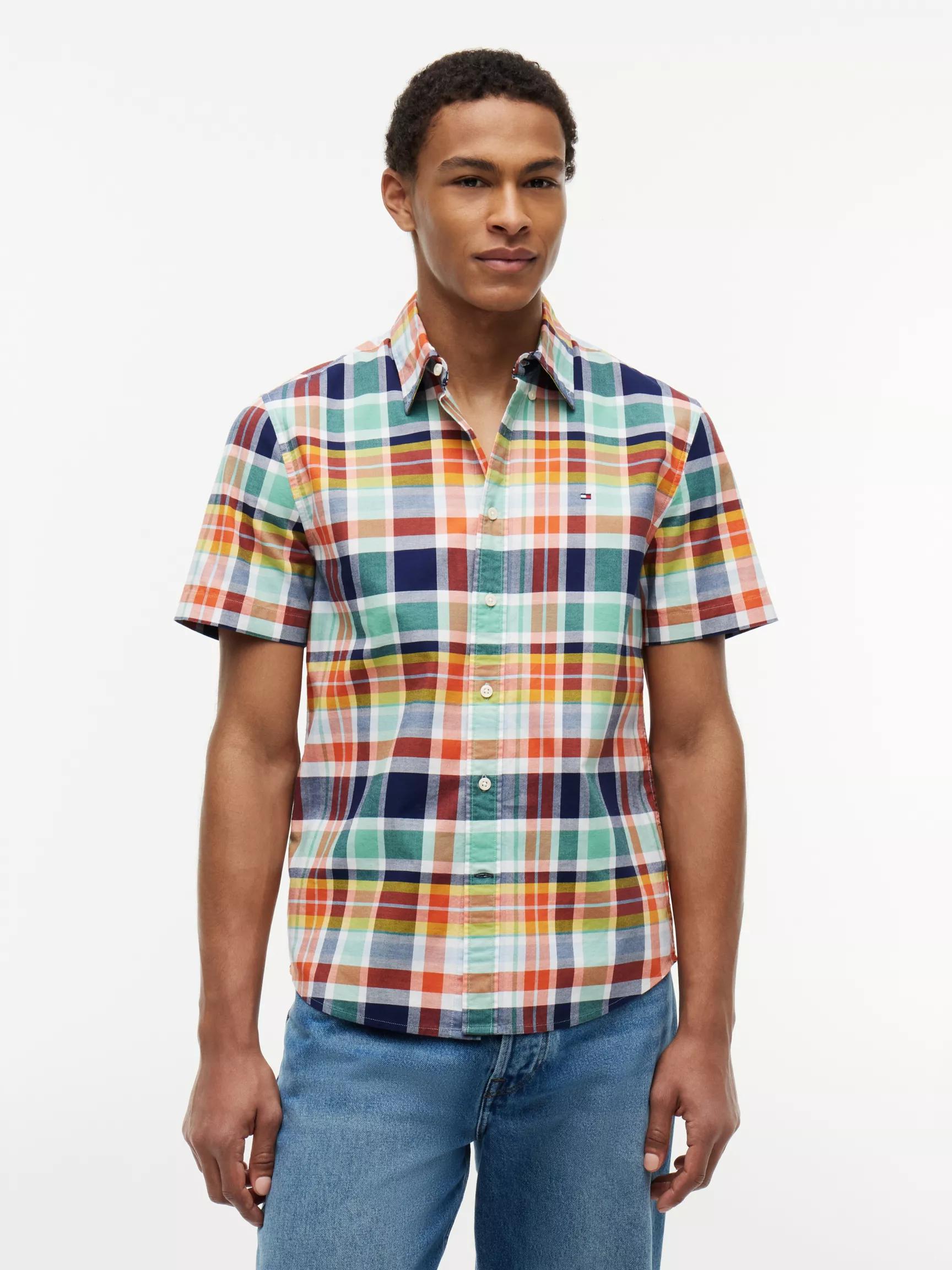 Regular Fit Madras Oxford Shirt by TOMMY HILFIGER