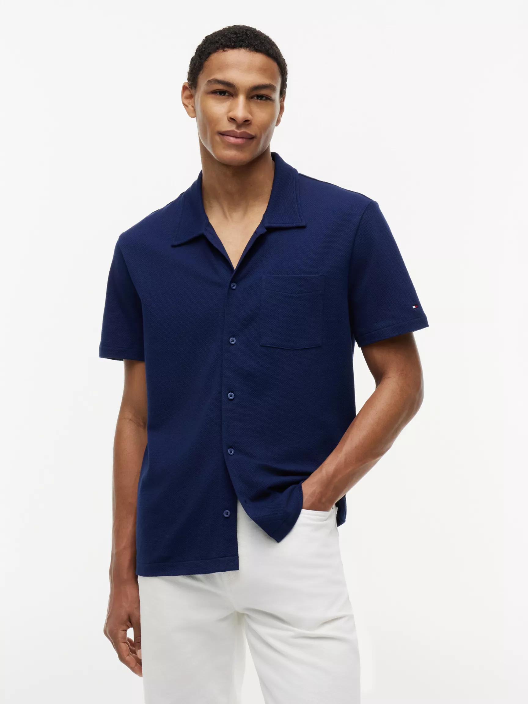 Regular Fit Mesh Pocket Shirt Polo by TOMMY HILFIGER