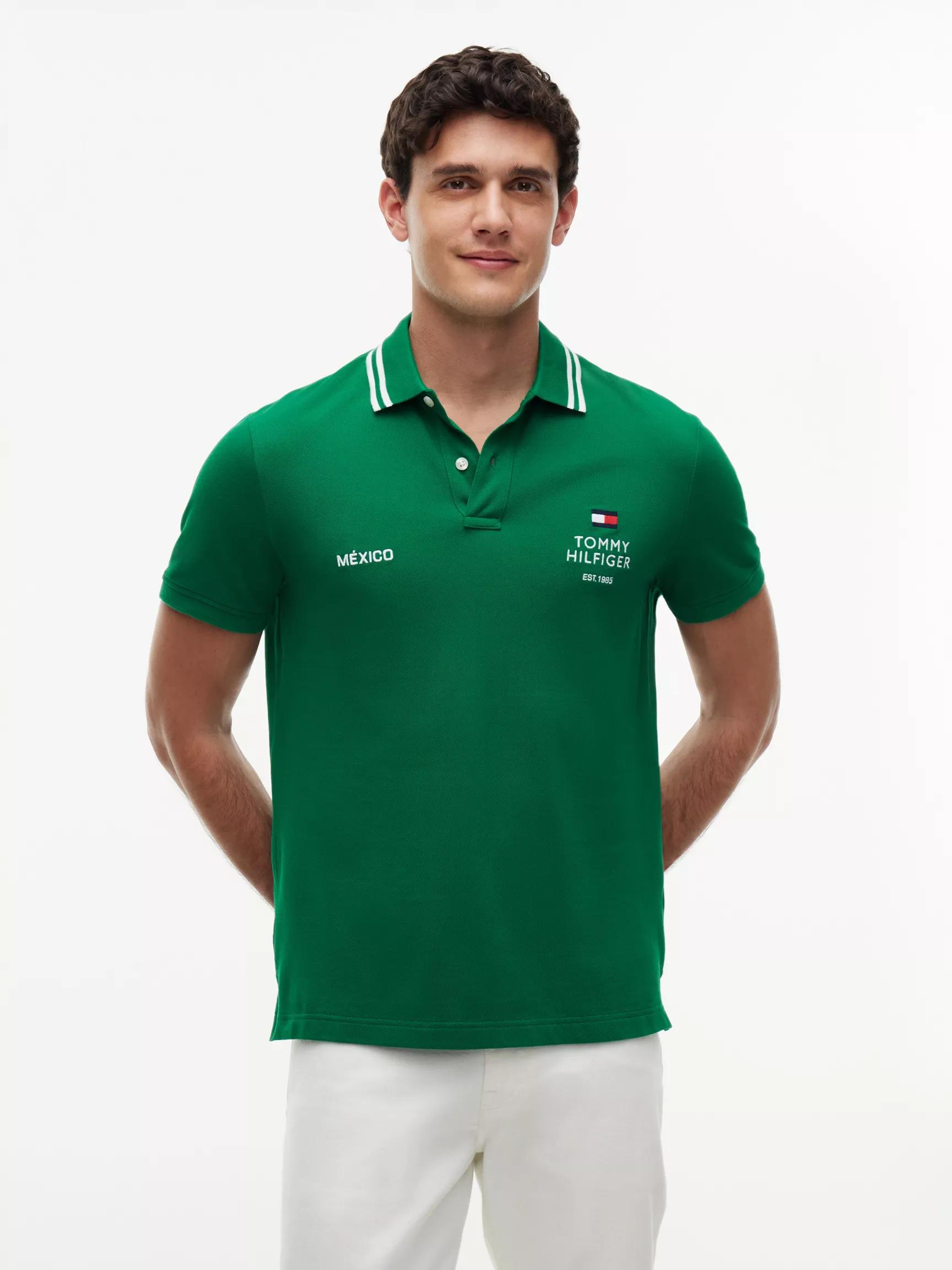 Regular Fit Mexico Soccer Polo by TOMMY HILFIGER