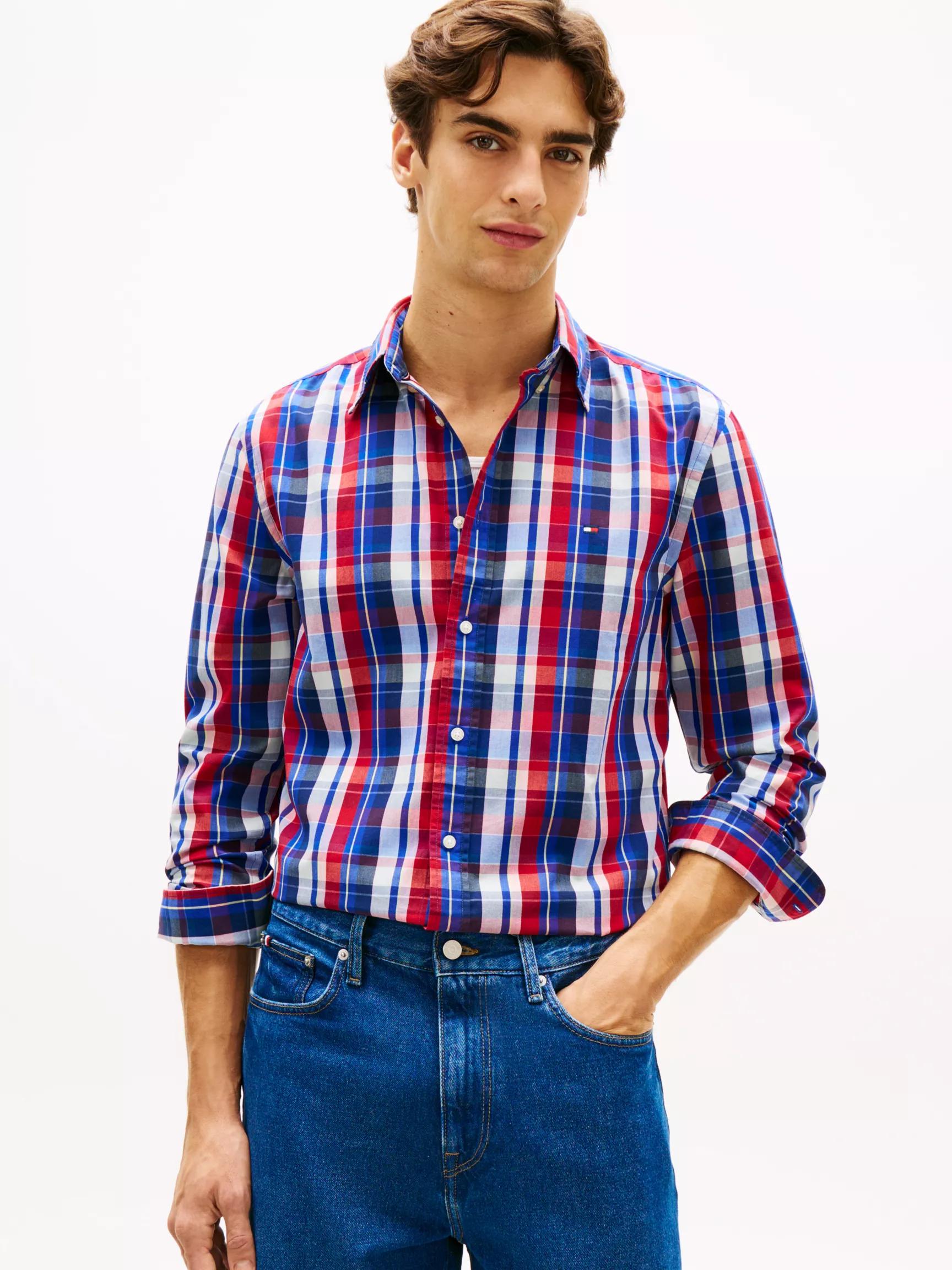 Regular Fit Multi-Check Flex Shirt by TOMMY HILFIGER