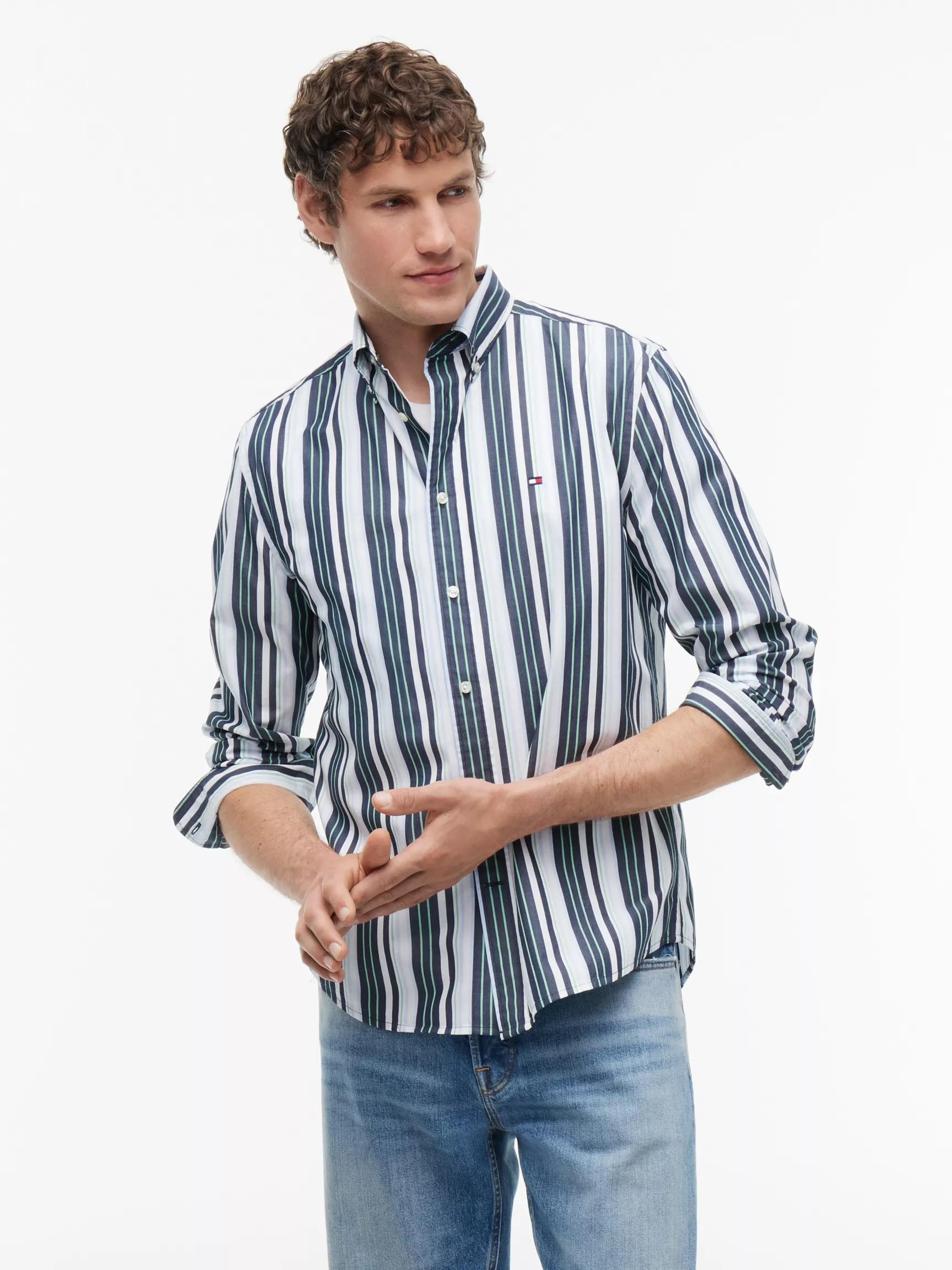 Regular Fit Multi-Stripe Shirt by TOMMY HILFIGER