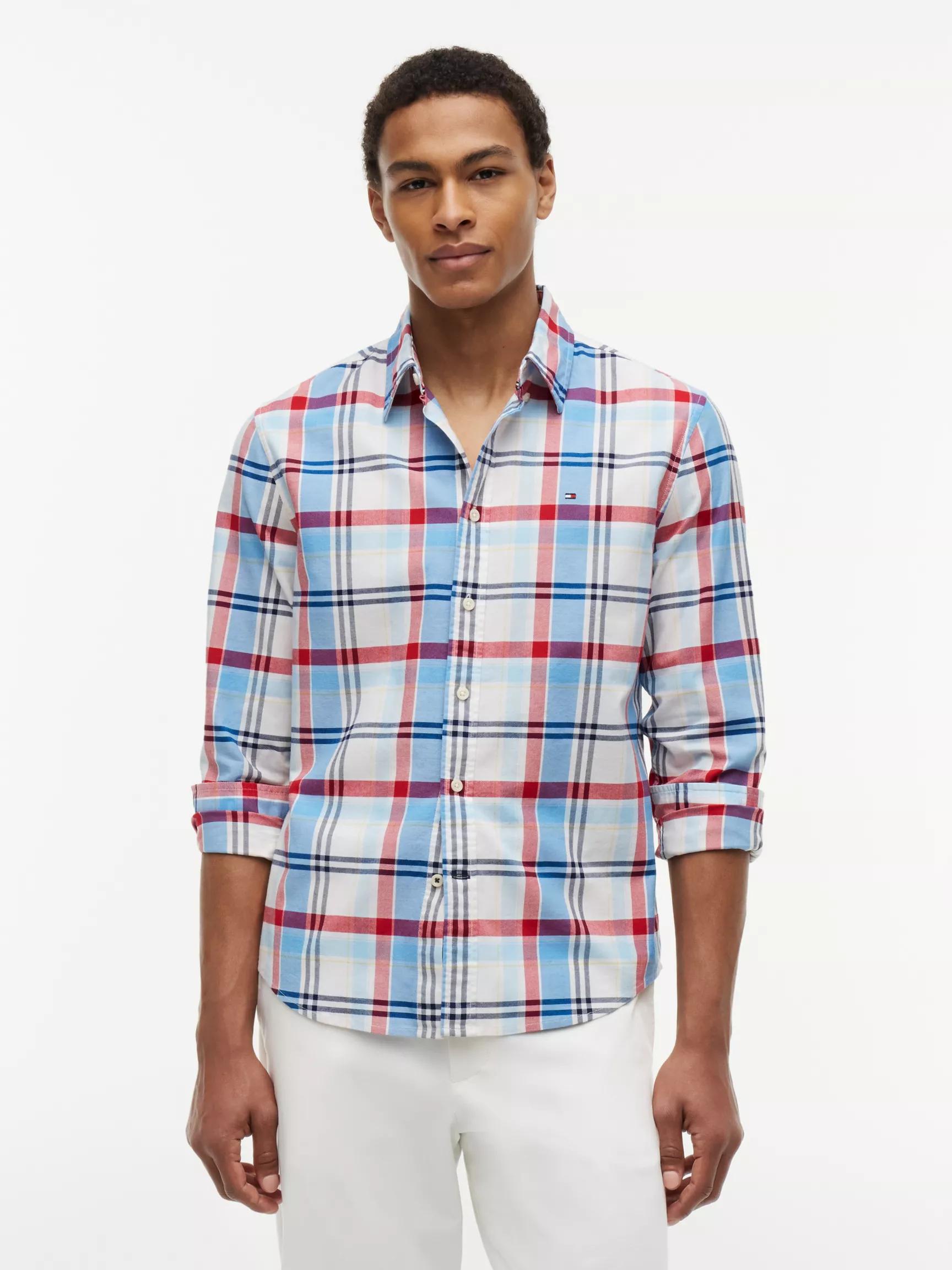 Regular Fit Plaid Oxford Shirt by TOMMY HILFIGER