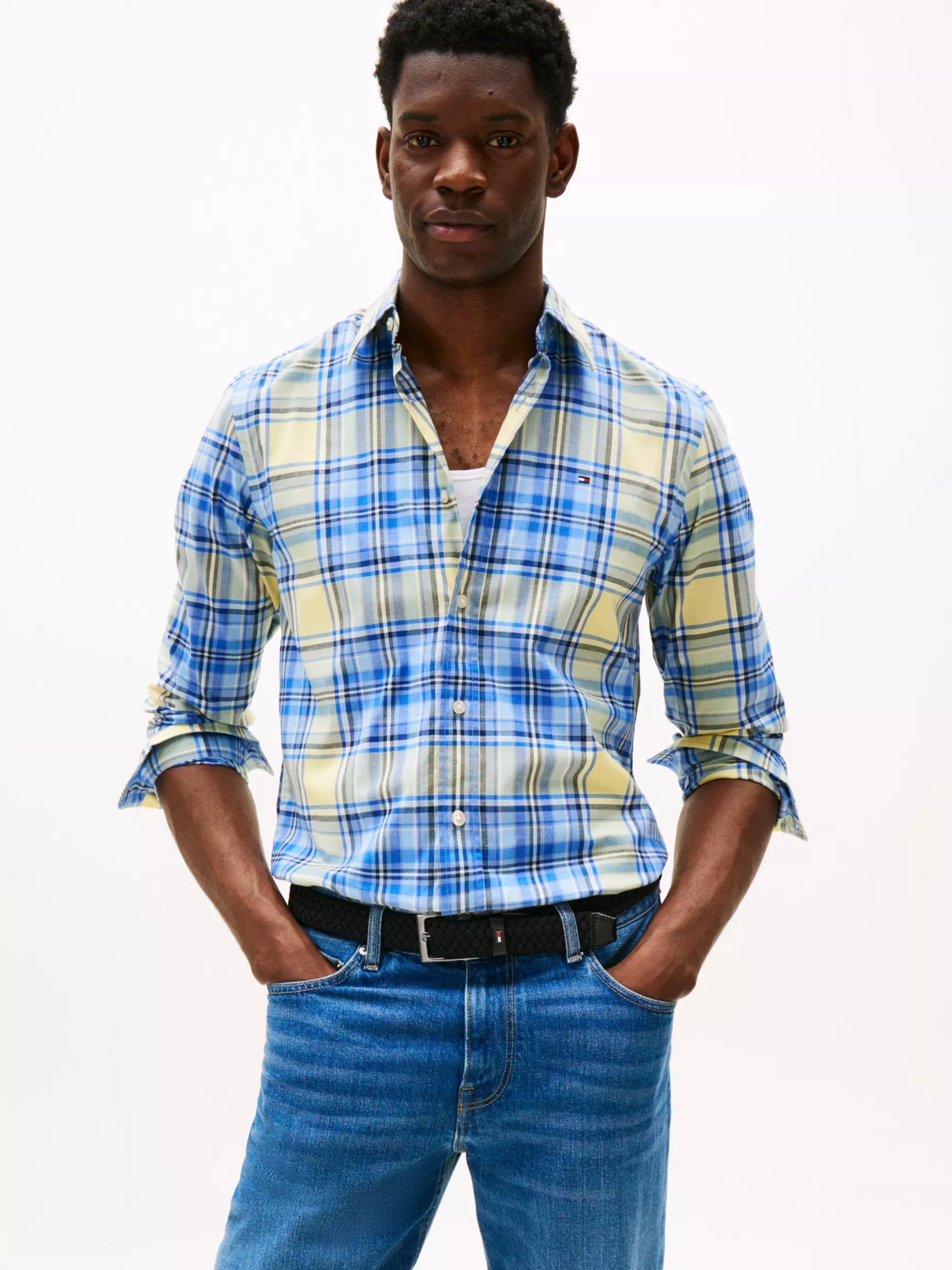 Regular Fit Plaid Print All-Day Shirt by TOMMY HILFIGER
