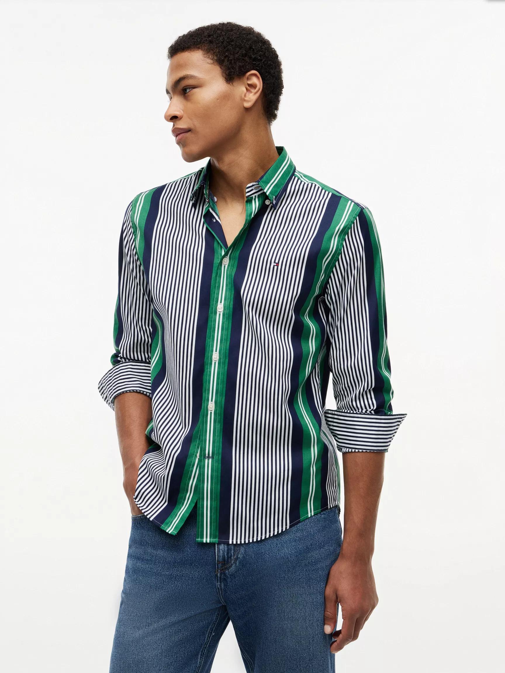 Regular Fit Retro Stripe All-Day Shirt by TOMMY HILFIGER