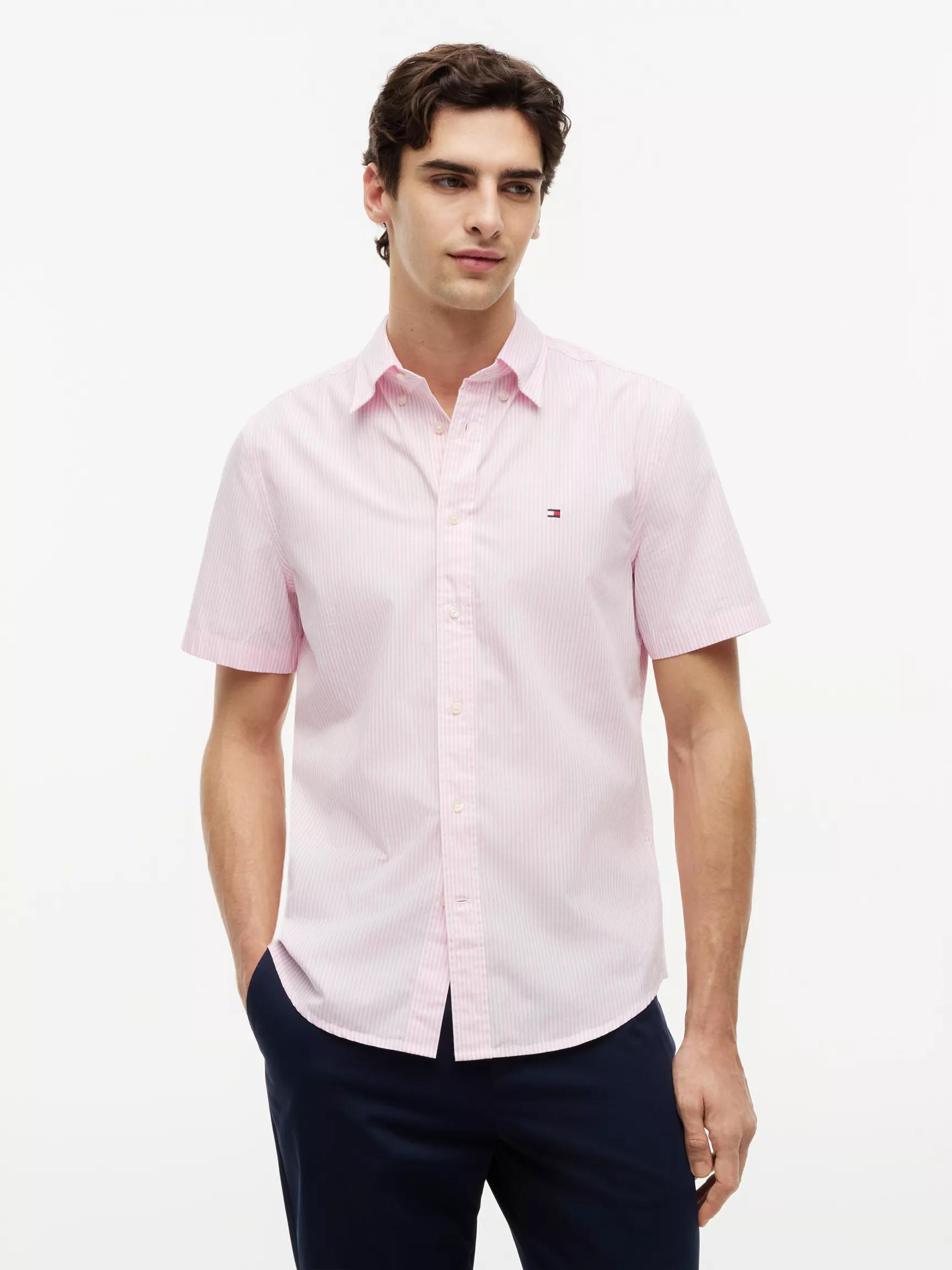 Regular Fit Short-Sleeve Striped Shirt by TOMMY HILFIGER