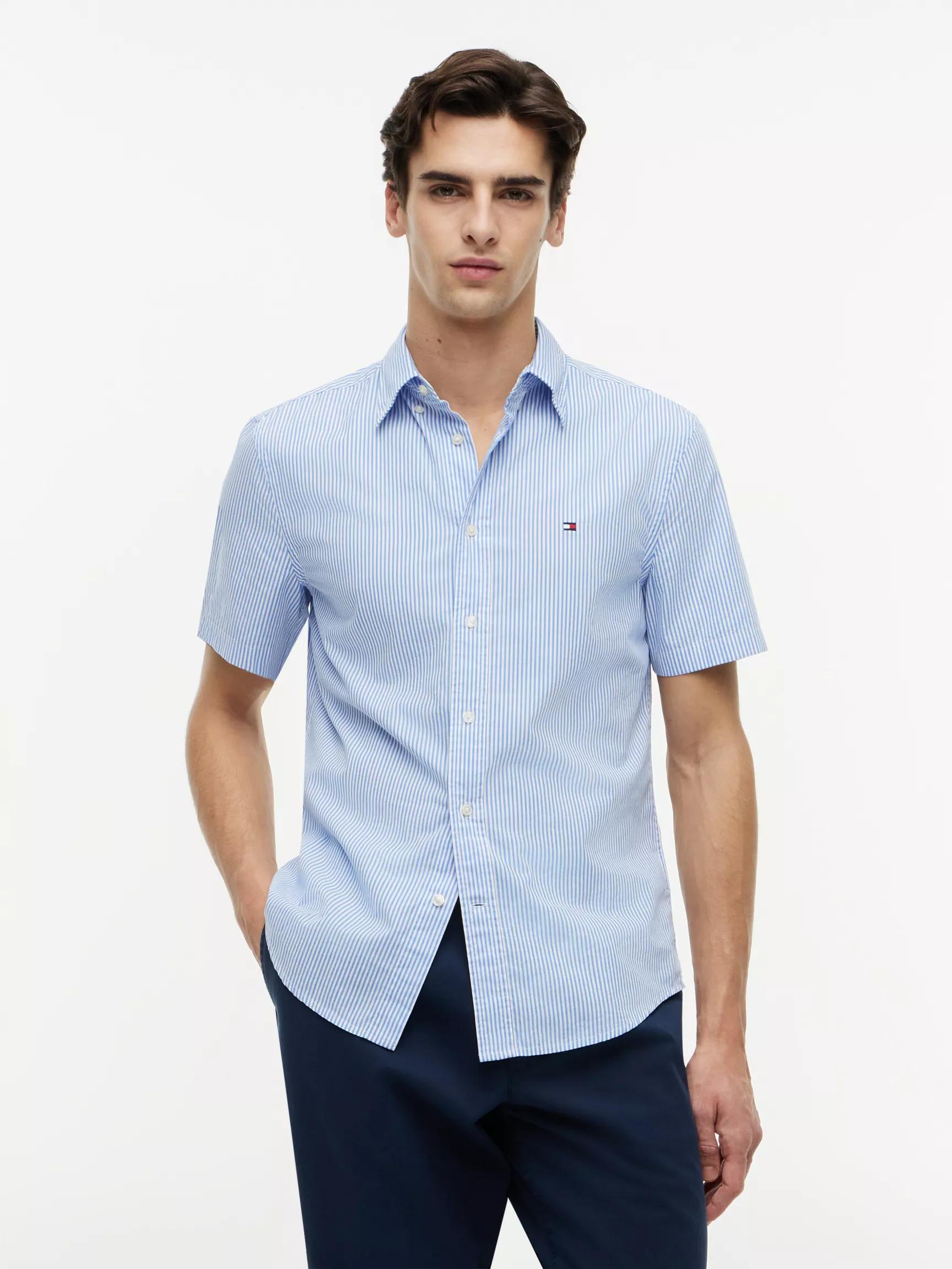 Regular Fit Short-Sleeve Striped Shirt by TOMMY HILFIGER