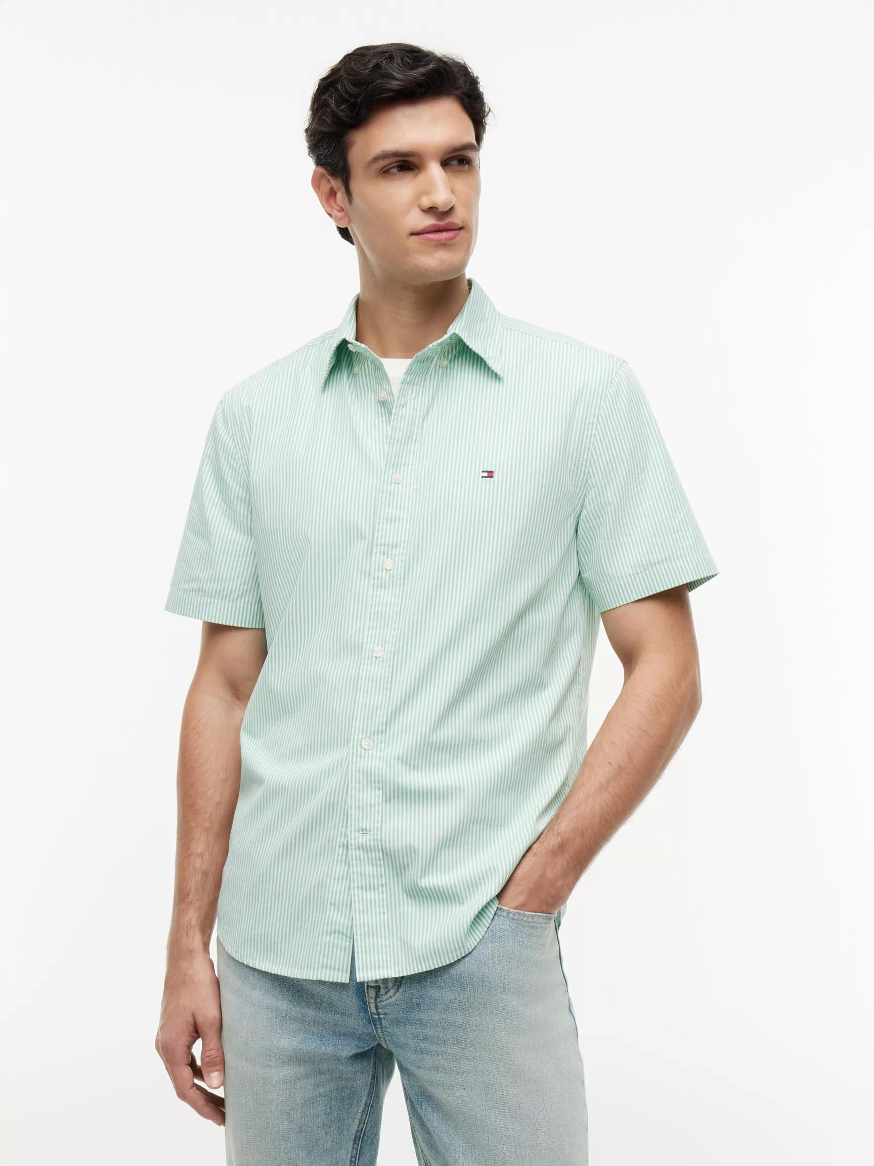 Regular Fit Short-Sleeve Striped Shirt by TOMMY HILFIGER