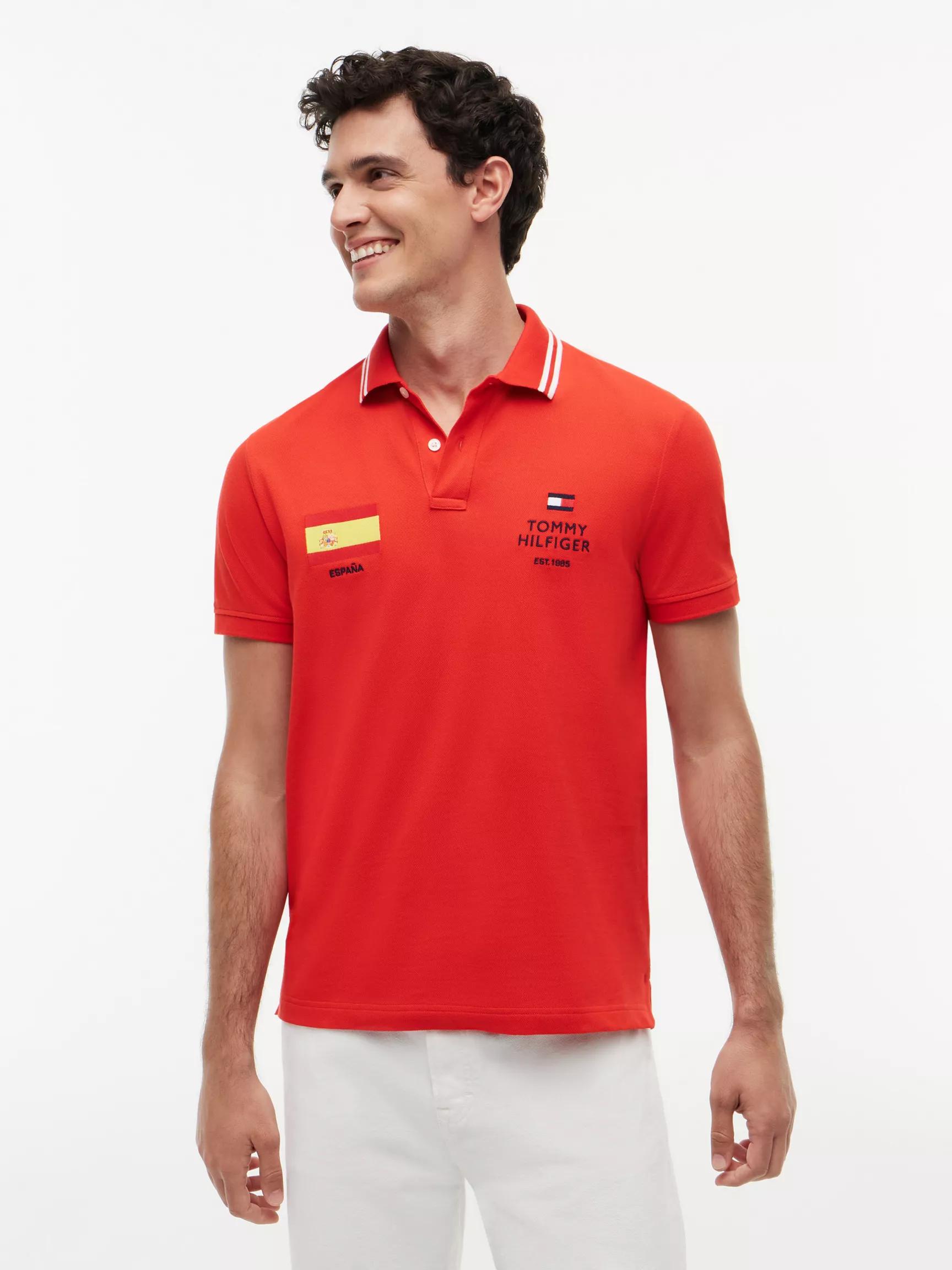 Regular Fit Spain Soccer Polo by TOMMY HILFIGER