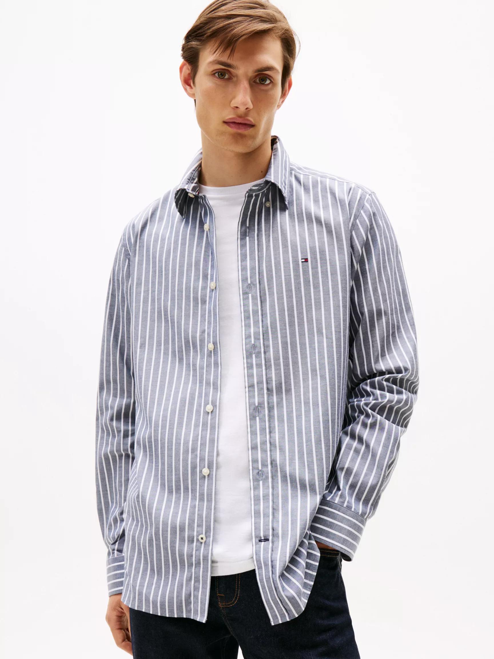 Regular Fit Stripe Print All-Day Shirt by TOMMY HILFIGER