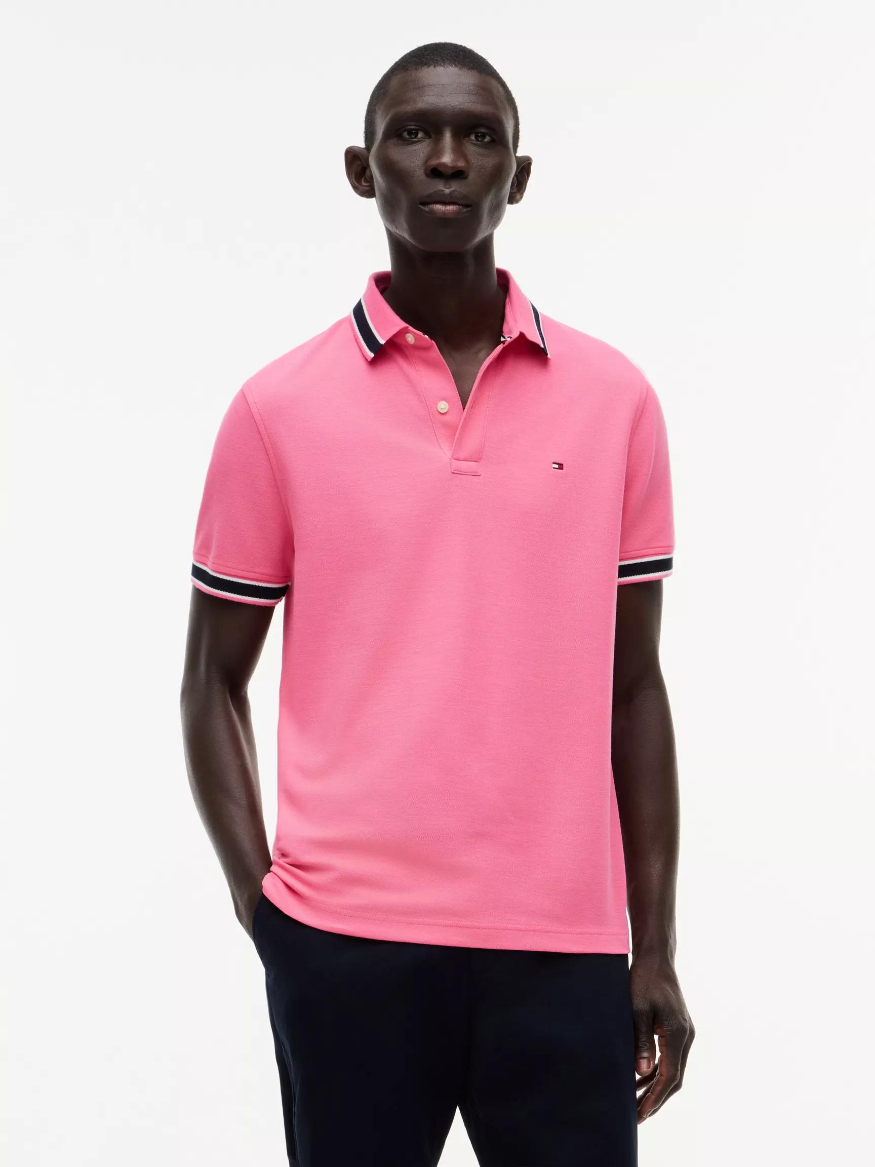 Regular Fit Tipped Wicking Polo by TOMMY HILFIGER