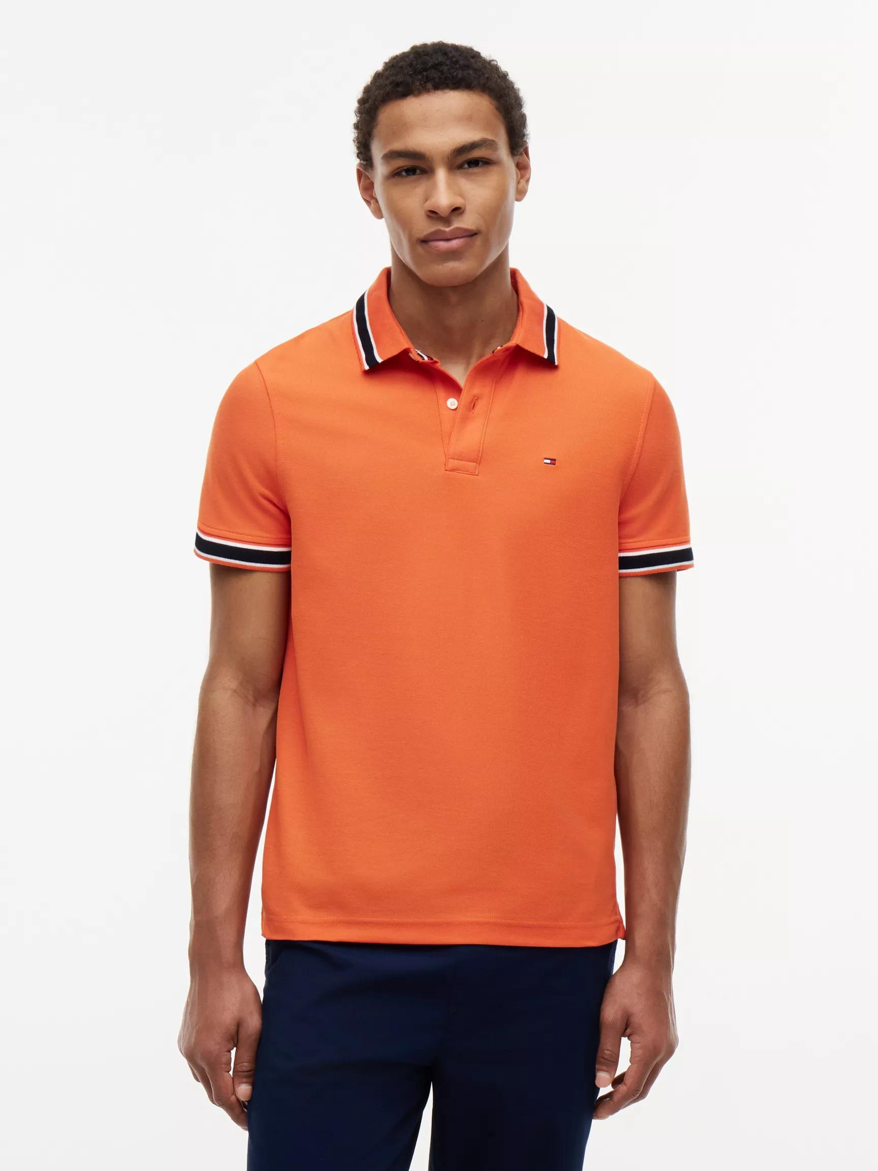 Regular Fit Tipped Wicking Polo by TOMMY HILFIGER