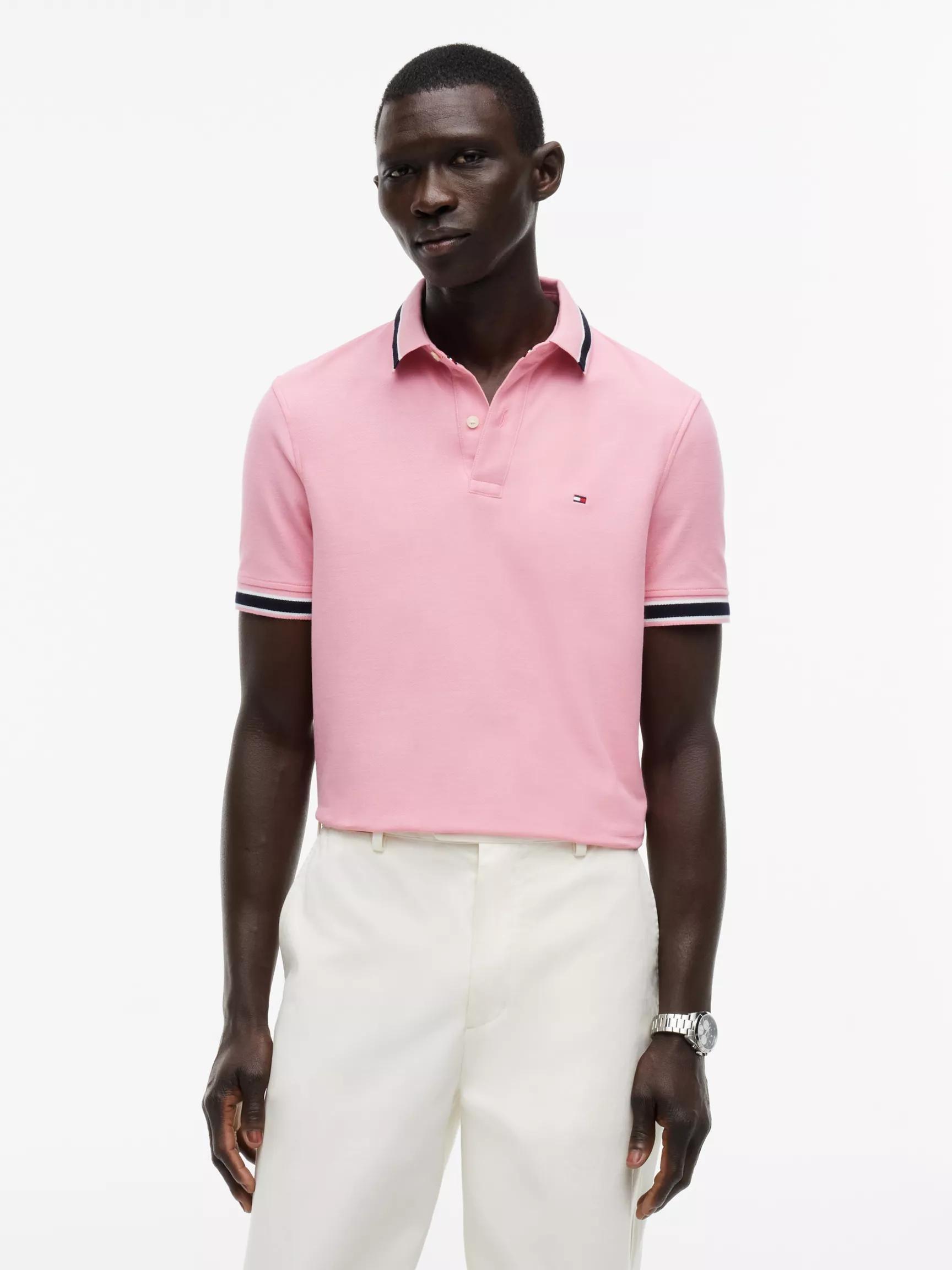 Regular Fit Tipped Wicking Polo by TOMMY HILFIGER