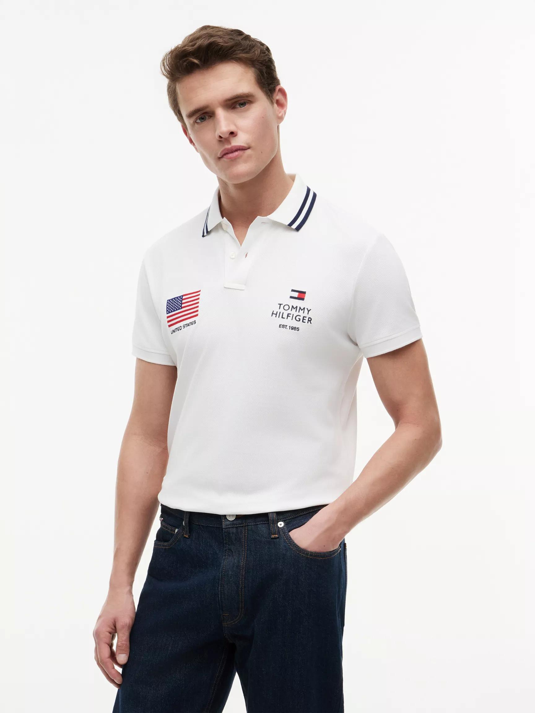 Regular Fit USA Soccer Polo by TOMMY HILFIGER