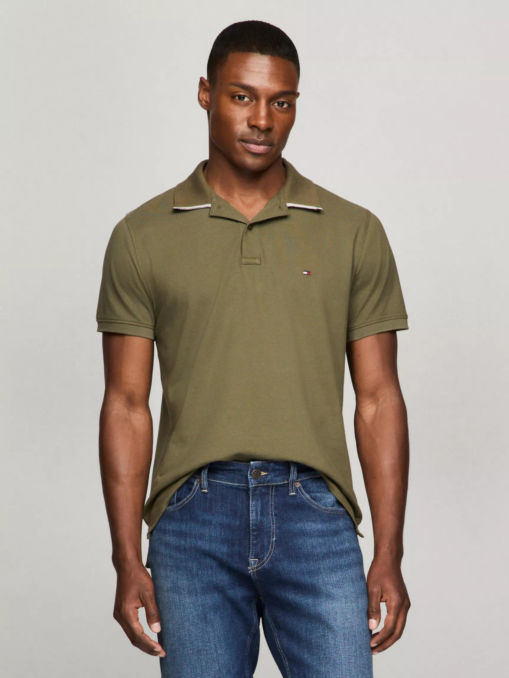Regular Fit Under Collar Tipped Polo by TOMMY HILFIGER